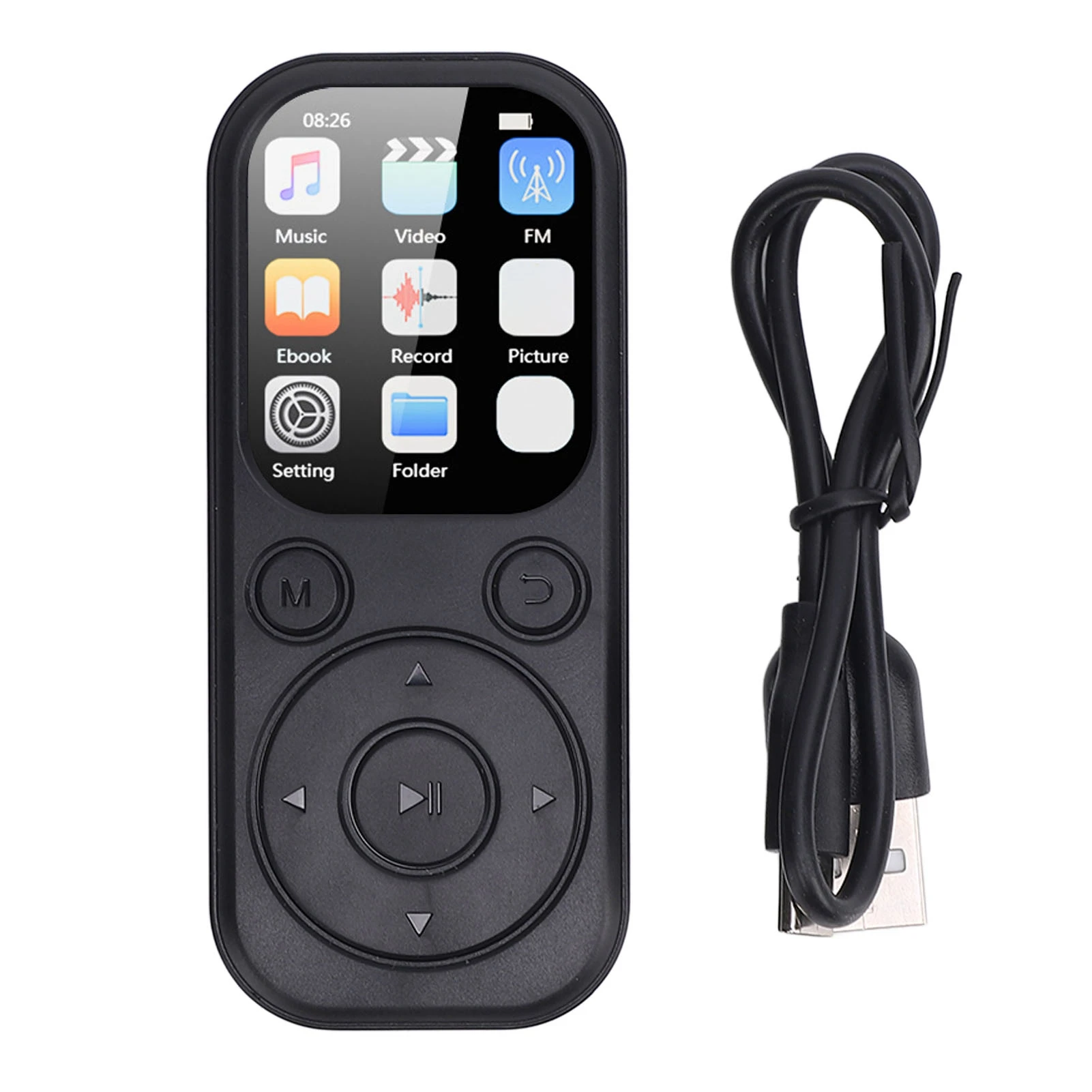 5.4 MP3 Player Supports 128GB Memory Card HiFi Sound Quality 2.01 Inch Screen Portable MP3 Player MP3 Player