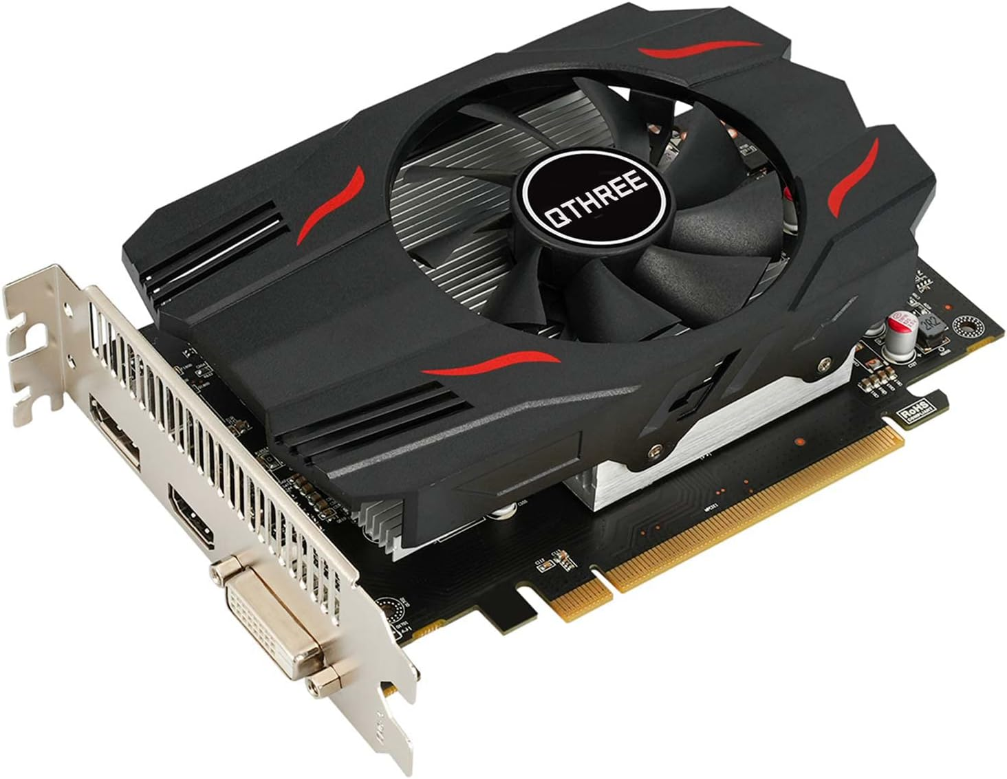 Scheda Grafica AMD Radeon RX 550, 4 GB, GDDR5, 128 Bit, Scheda Video Da Gioco Desktop per PC, PCI Express 3.0 X8, Directx 12, GPU per Computer, Displayport, HDMI, DVI-D Dual Link