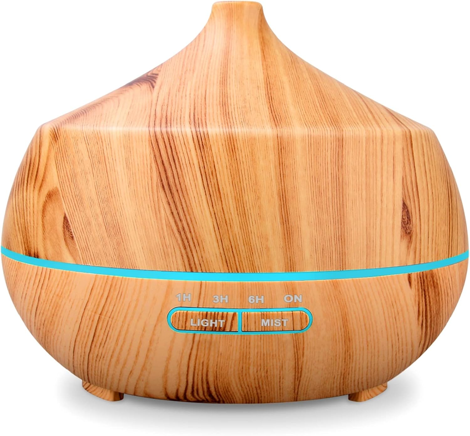 Diffuseur D'Huiles Essentielles Aroma Ultrasonique : Diffuseur De Parfum 400Ml Lampe D'Aromathérapie Avec Lumière Colorée Et Minuterie Pour La Chambre À Coucher, L'Appartement Et Le Bureau - Jaune