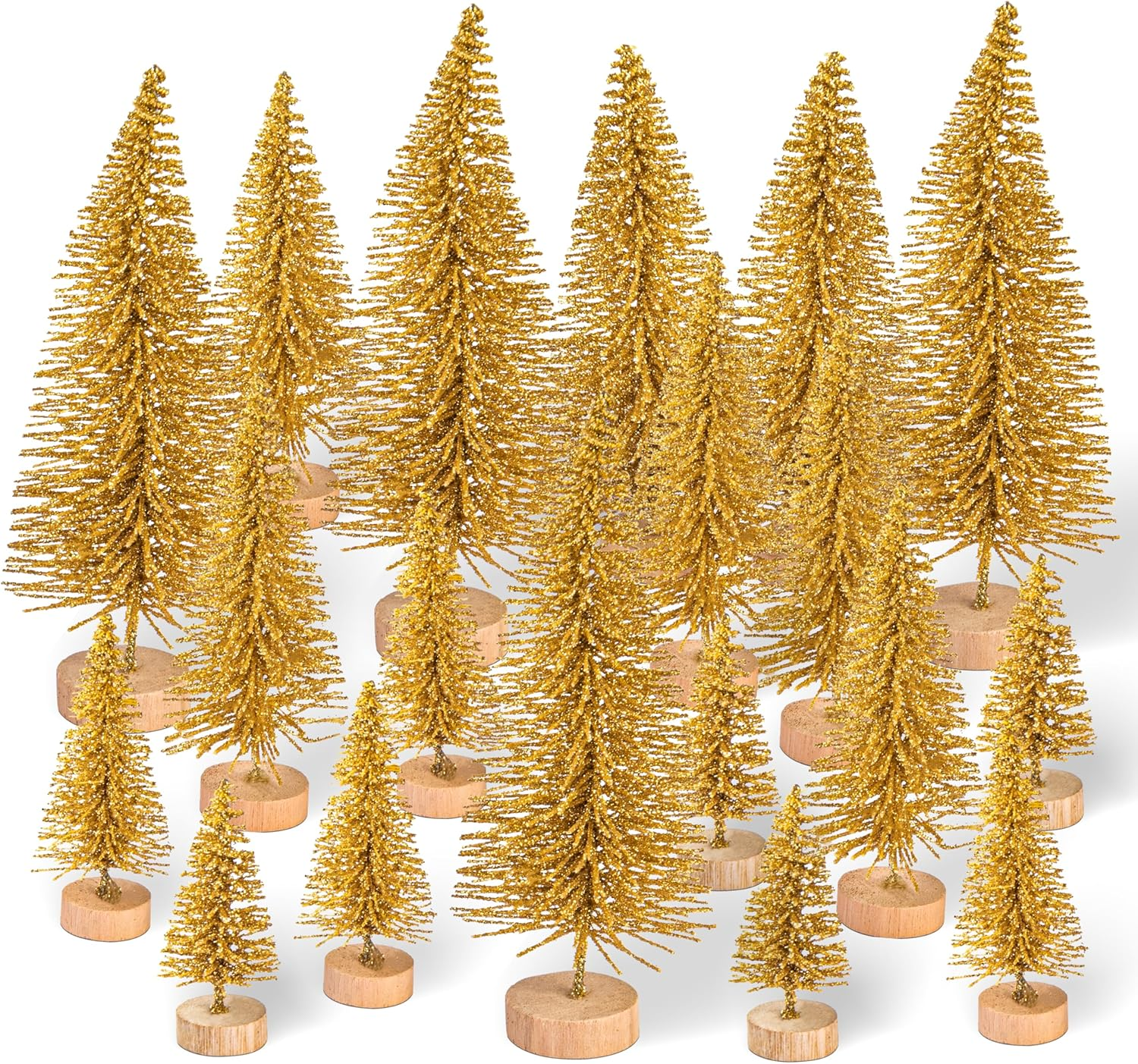 30 Pcs Mini Christmas Trees, Btowin VCF 3 Color Artificial Snow Frost Trees S... - Picture 10 of 13