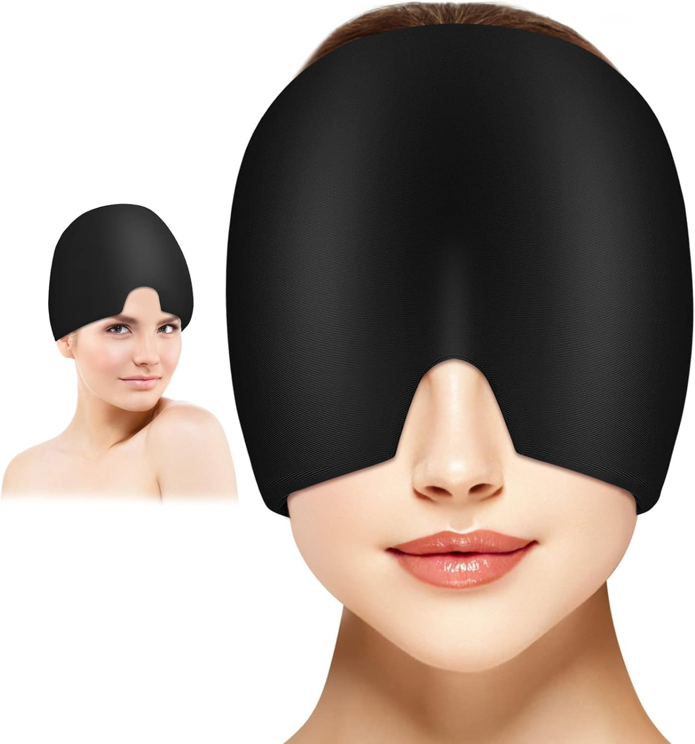 Migraine Headache Relief Cap, Hot & Cold Therapy Hat, Cool Gel Head Wrap, Hea... - Picture 9 of 11