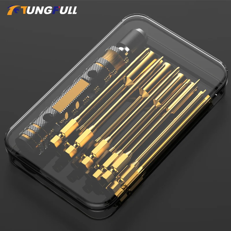4 in 1 Magnetic Screwdriver with 1.5 2 2.5 3.0mm Bits Quick Change Allen Key Hex Screws Wrench Tool RC Car Crawler Boat Repair