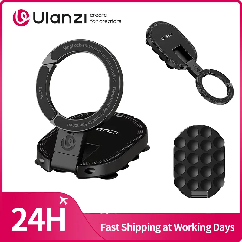 MagLock Suction Cup Phone Mount Desktop Stand for iPhone 17 16 15 14 with Suction Bottom for Wall Glass