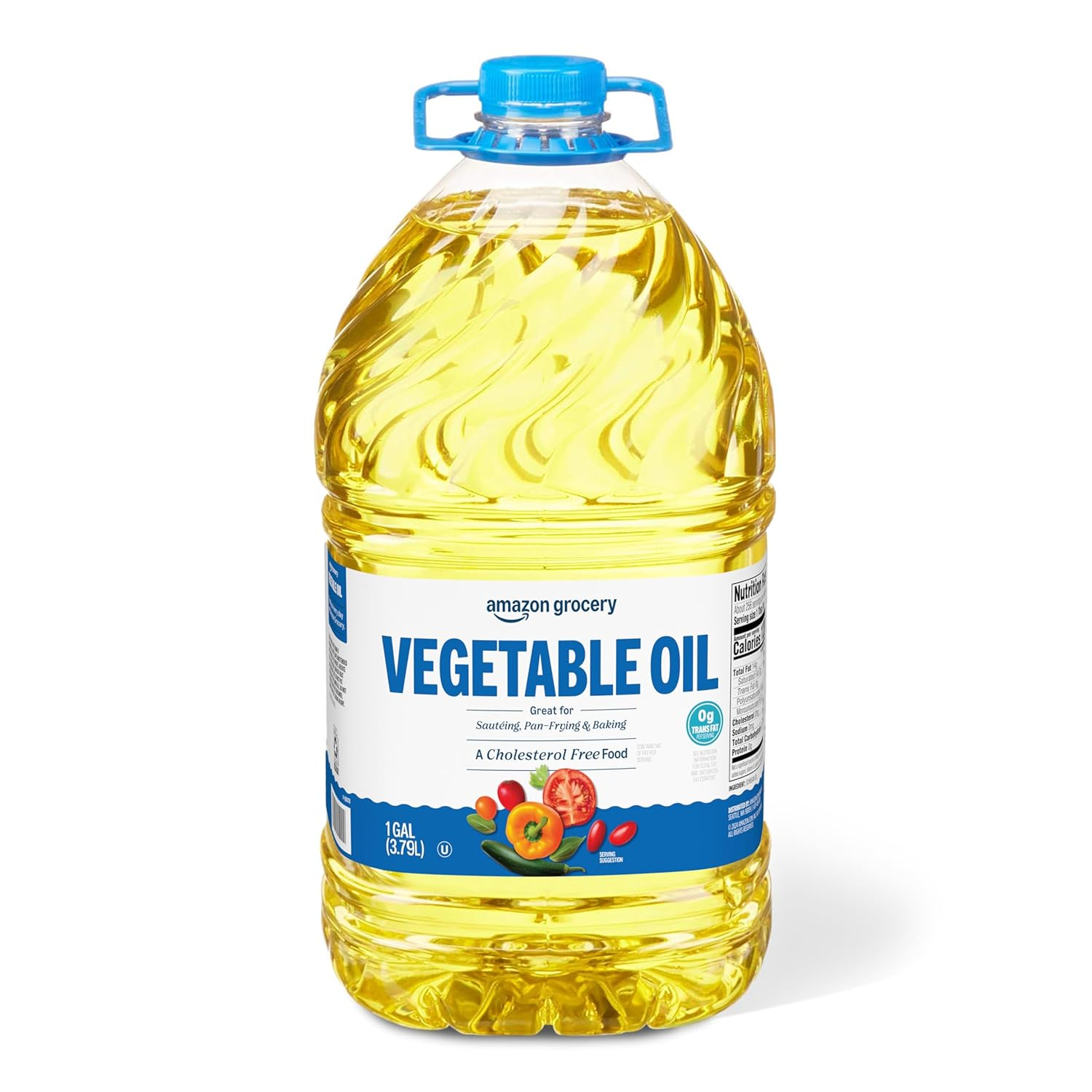 Amazon Grocery, Vegetable Oil, 128 Fl Oz (Previously , Packaging May Vary)