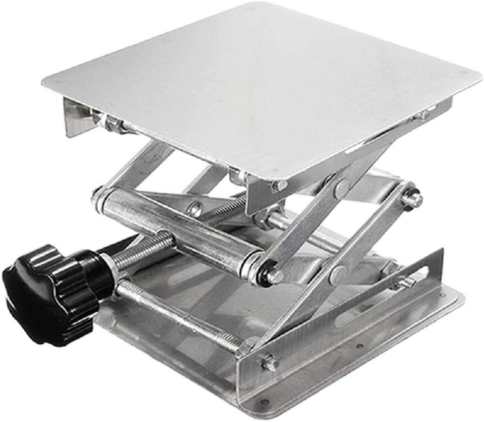Stainless Steel Lab Jack Lift Stand Table Scissor Stand Platform (4