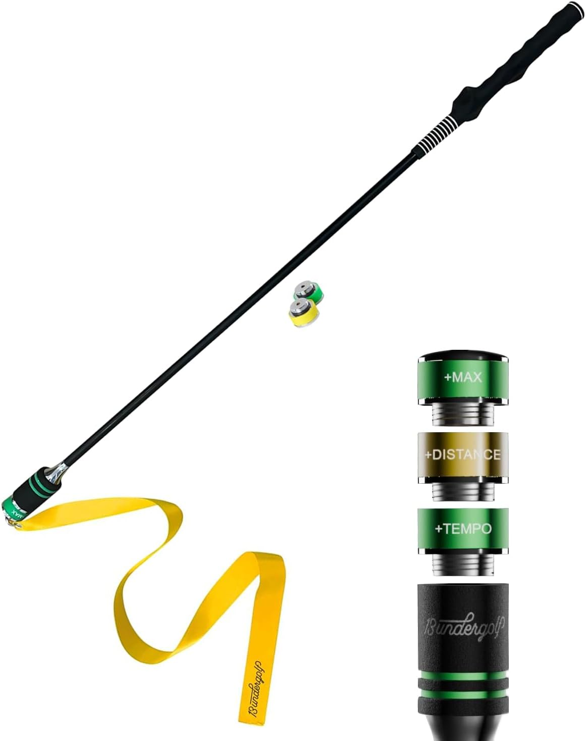 13Undergolf TA25R Golf Swing Trainer Aid for Indoor Practice Speed and Impact Training, Improved Rhythm, Grip, Flexibility, Balance, Tempo and Strength
