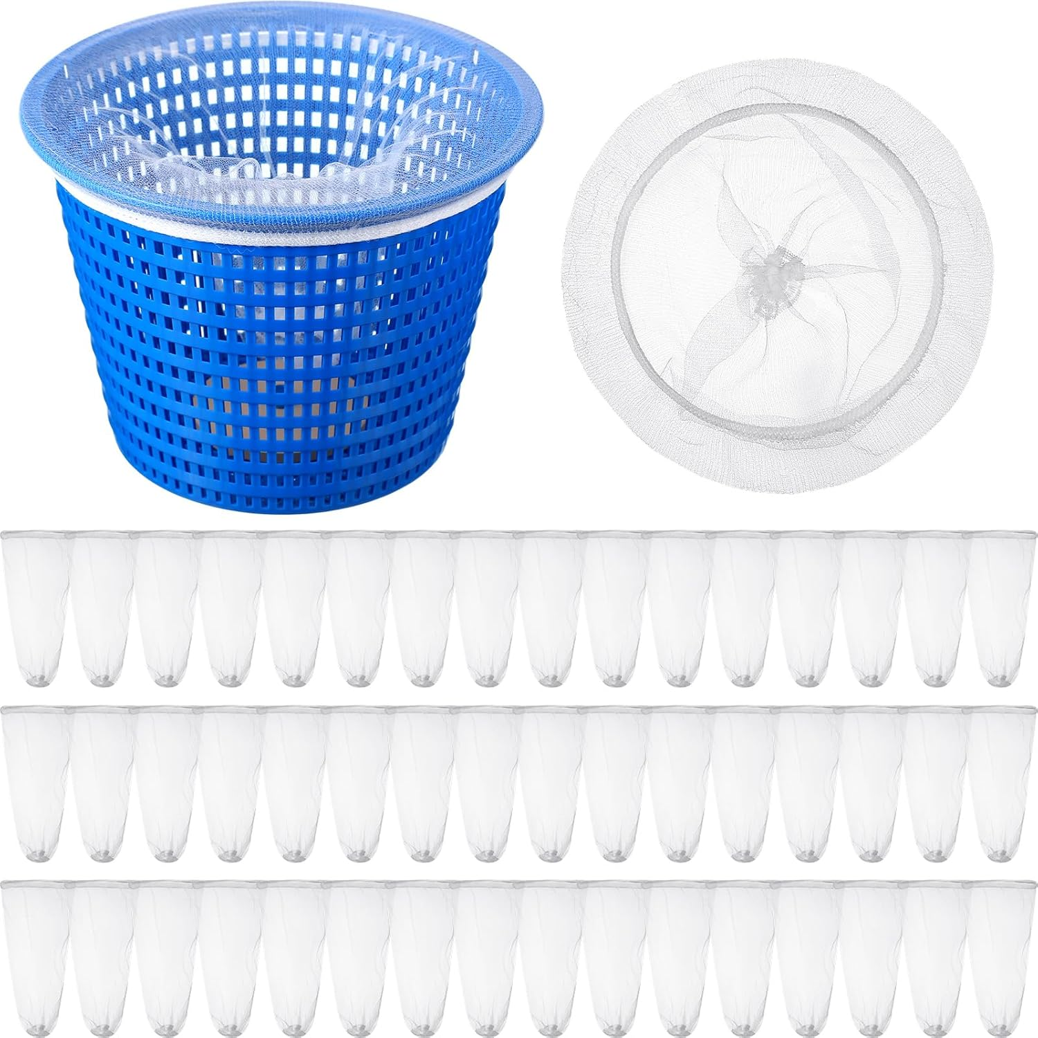 100 Pcs Pool Skimmer Socks Pool Filter Socks Pool Socks for Skimmer Basket Inground