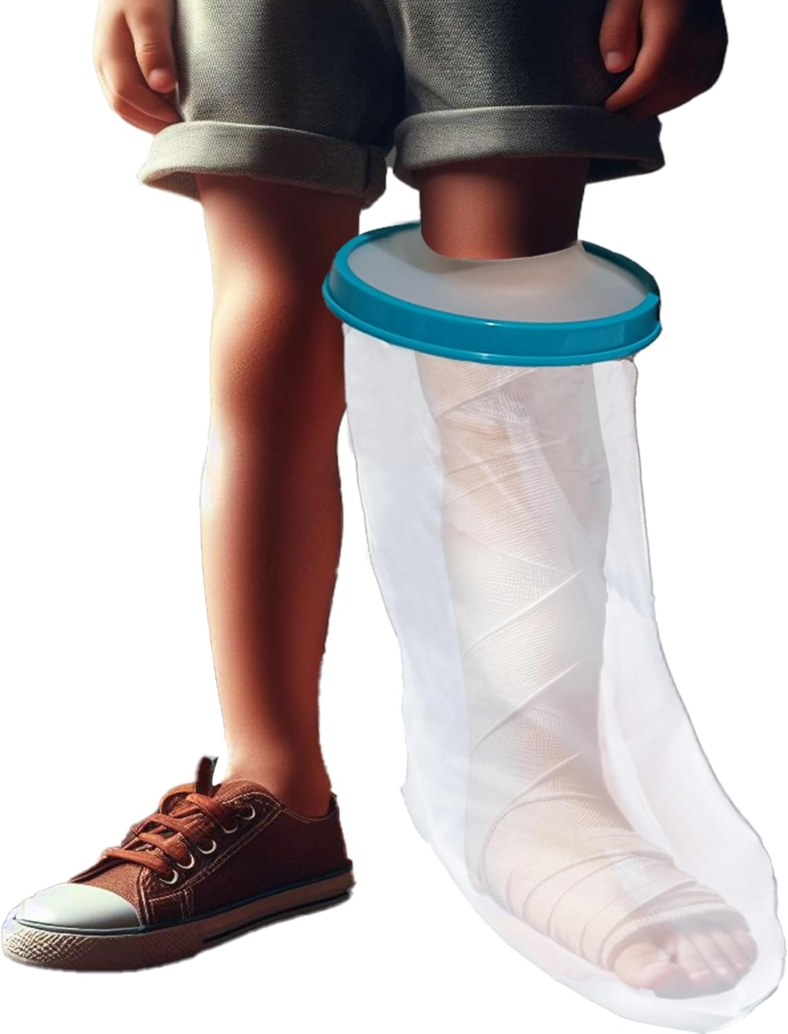Tideshake - 100% Waterproof Leg Cast Cover for Showering, Reusable Adult Shor... - Picture 9 of 15