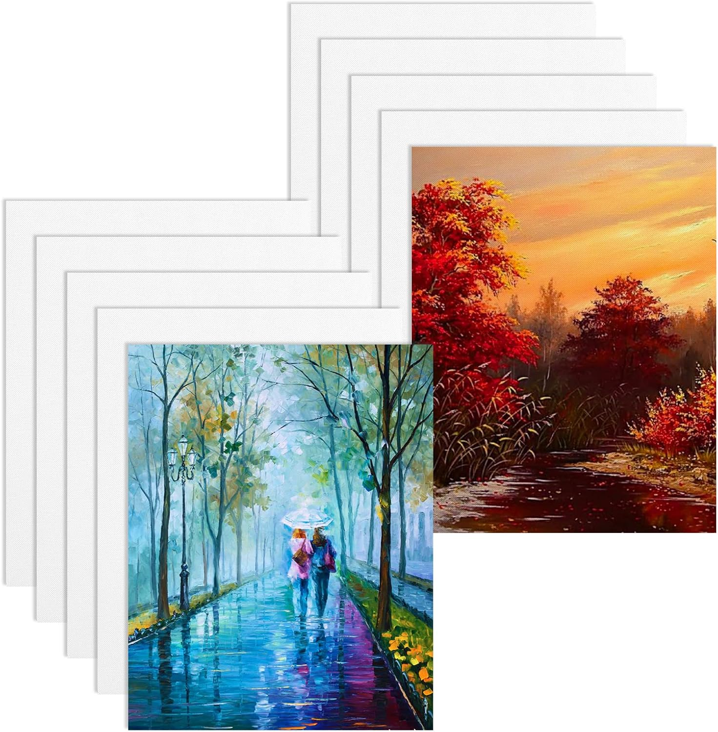15PCS Sublimation Blanks Products for 8X10 Picture Frame | Double-Sided Sublimation Blanks Canvas for DIY Halloween Christmas Photos, Decorative Canvas Pads Sublimation Supplies