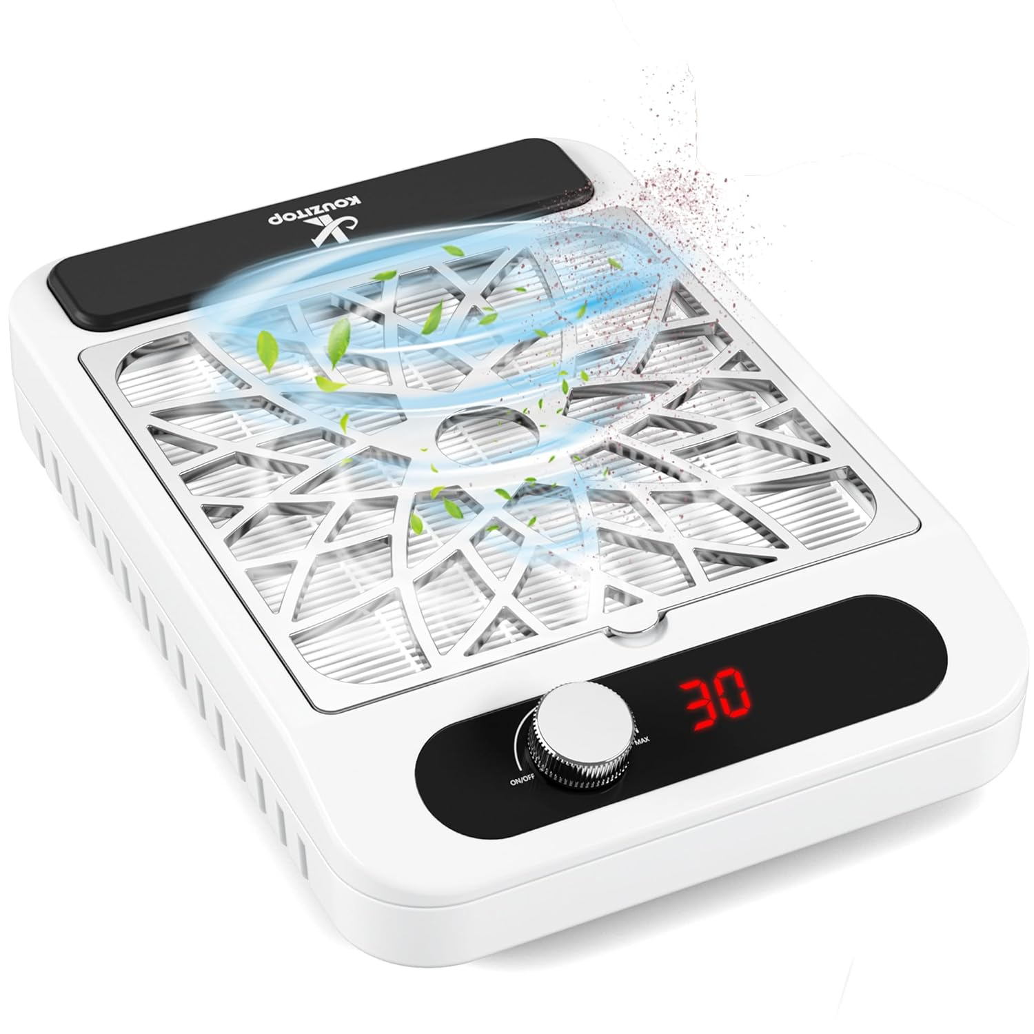 Nail Dust Collector for Nail Techs,Compact & Quiet Vacuum Fan Dust Collector with Reusable Filter, Powerful Dust Suction Machine,Nail Tech Must Haves for Gel Polish,Pedicures,Salon & Home Use