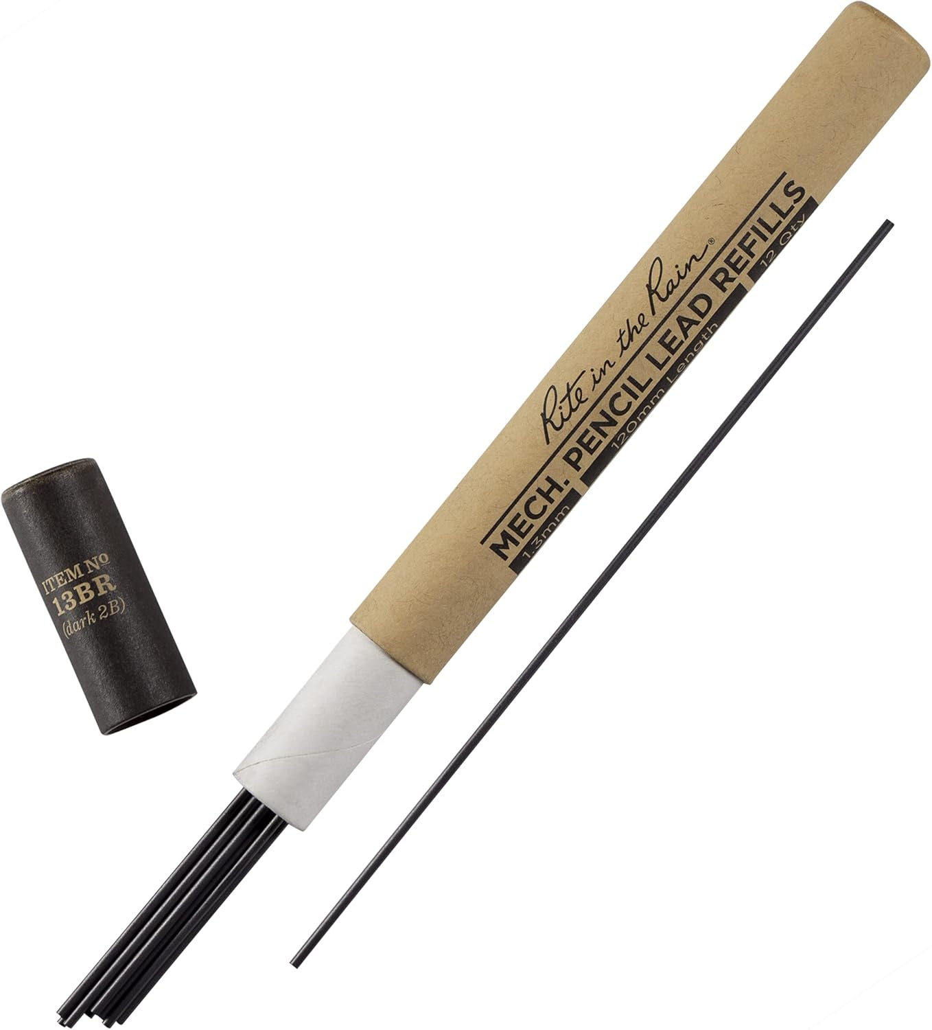Rite in the Rain Weatherproof Black 1.3Mm Lead Refill (No. 13BR)