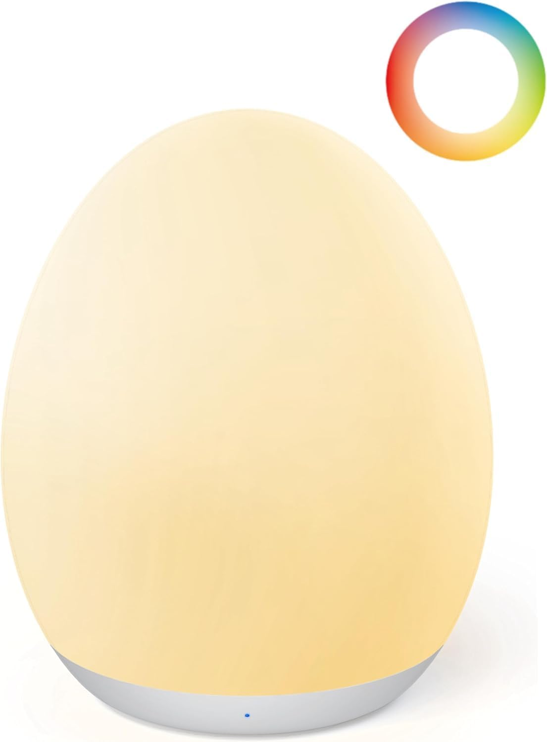 Night Light for Kids, Baby Egg Light with 7 Colors Changing Mode & Stepless Dimming, Nursery Night Lamp BPA Free,Rechargeable Egg Night Light for Breastfeeding 1H Timer & Touch Control