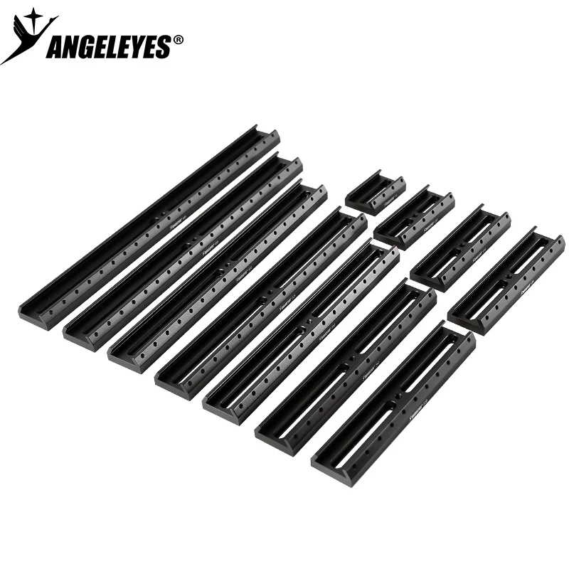 Angeleye black 70/110/150/180/220/300/360/400/445mm star guide base expansion slot multifunctional dovetail slot