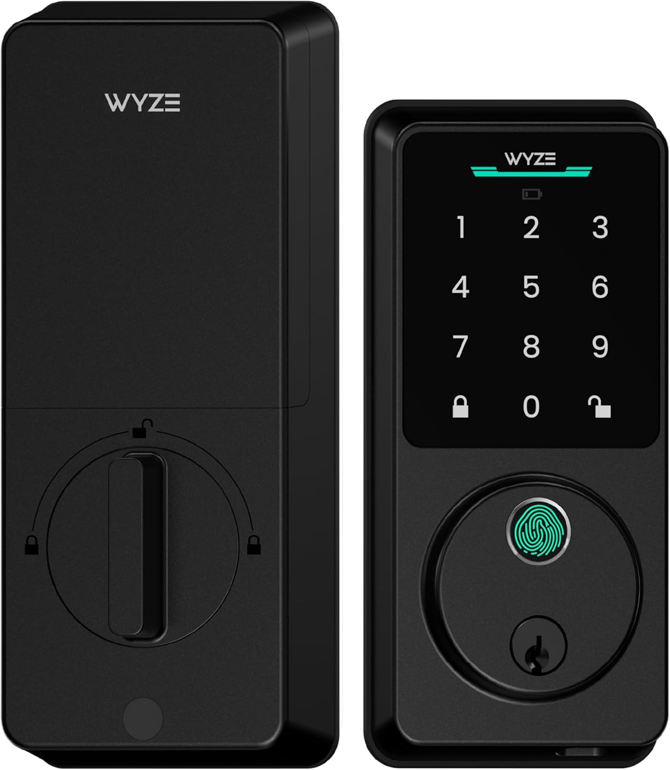 Auto-Lock Bolt V2, Fingerprint Keyless Entry Smart Lock, AI Learning Scanner with Wi-Fi Front Door Lock Deadbolt, Auto-Lock, 8 Months Battery, BHMA2, IP53, Anti-Peep Keypad, Backup Keys