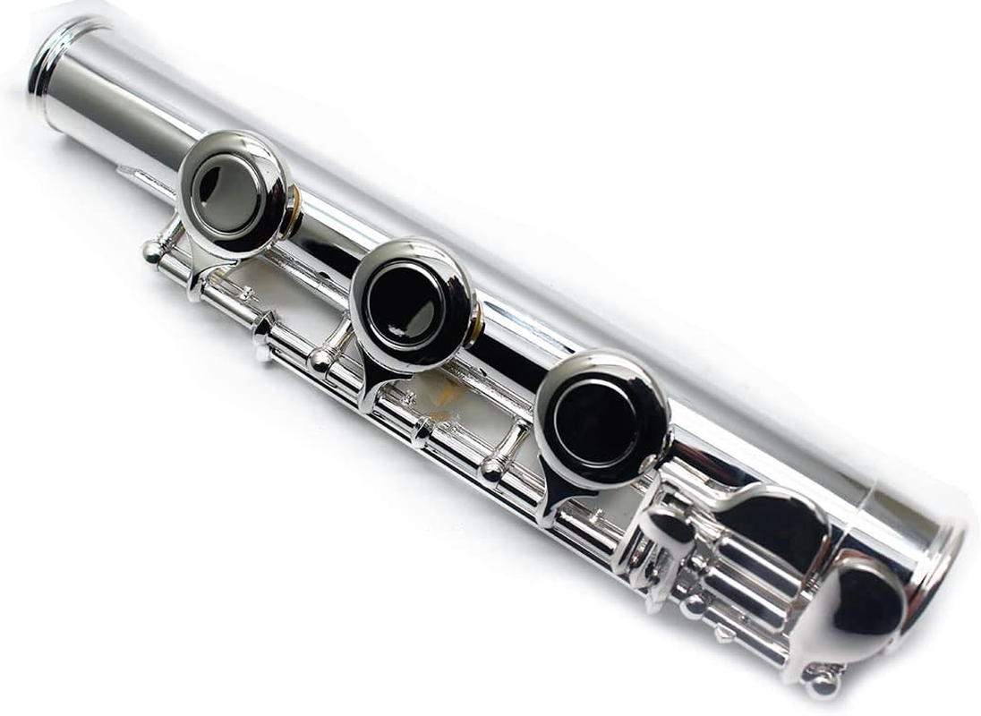 17Keys B Foot Flute Joint Flute Repair Part Accessaries Connector Diameter 20Mm Silver Plated