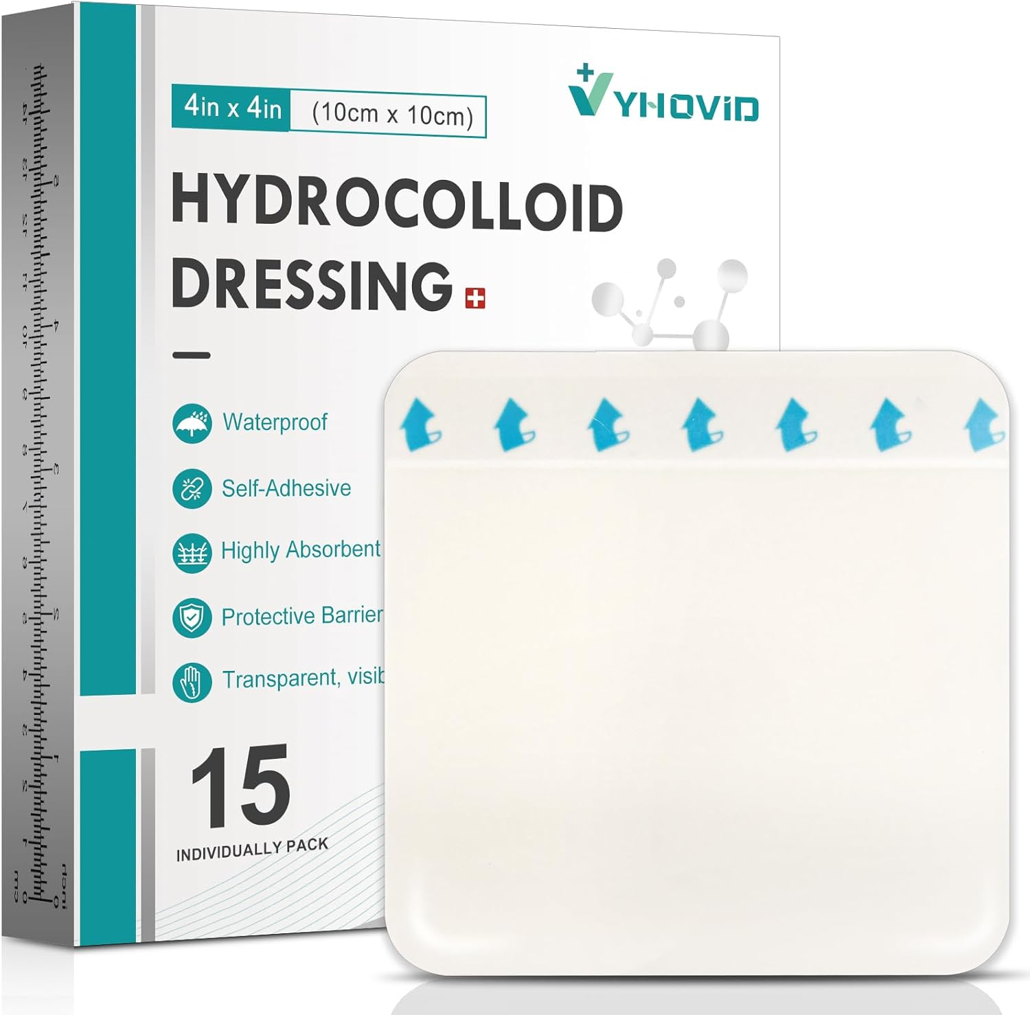 15 Pack Hydrocolloid Wound Dressing 4