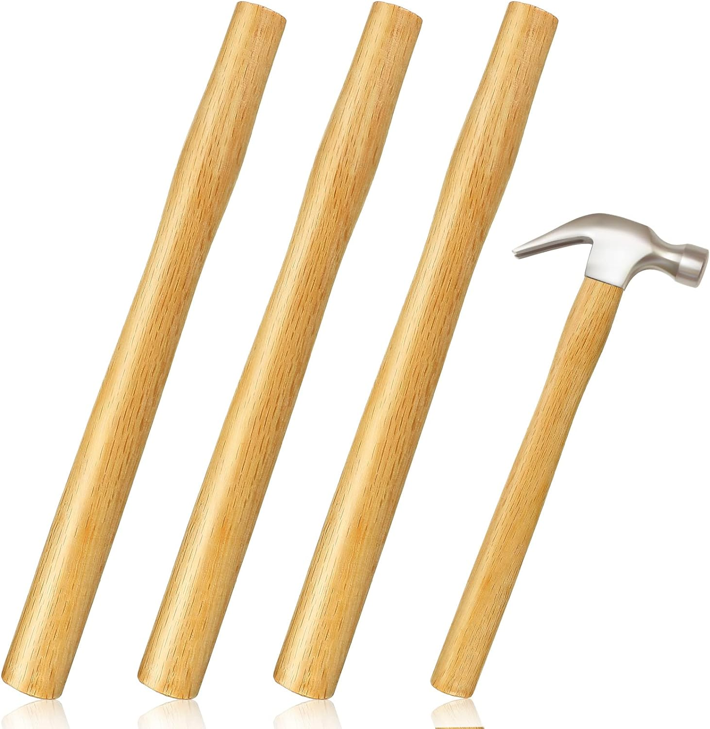3 Pack Sledge Hammer Handle Replacements - Wooden Tool Handle for Round Head & O