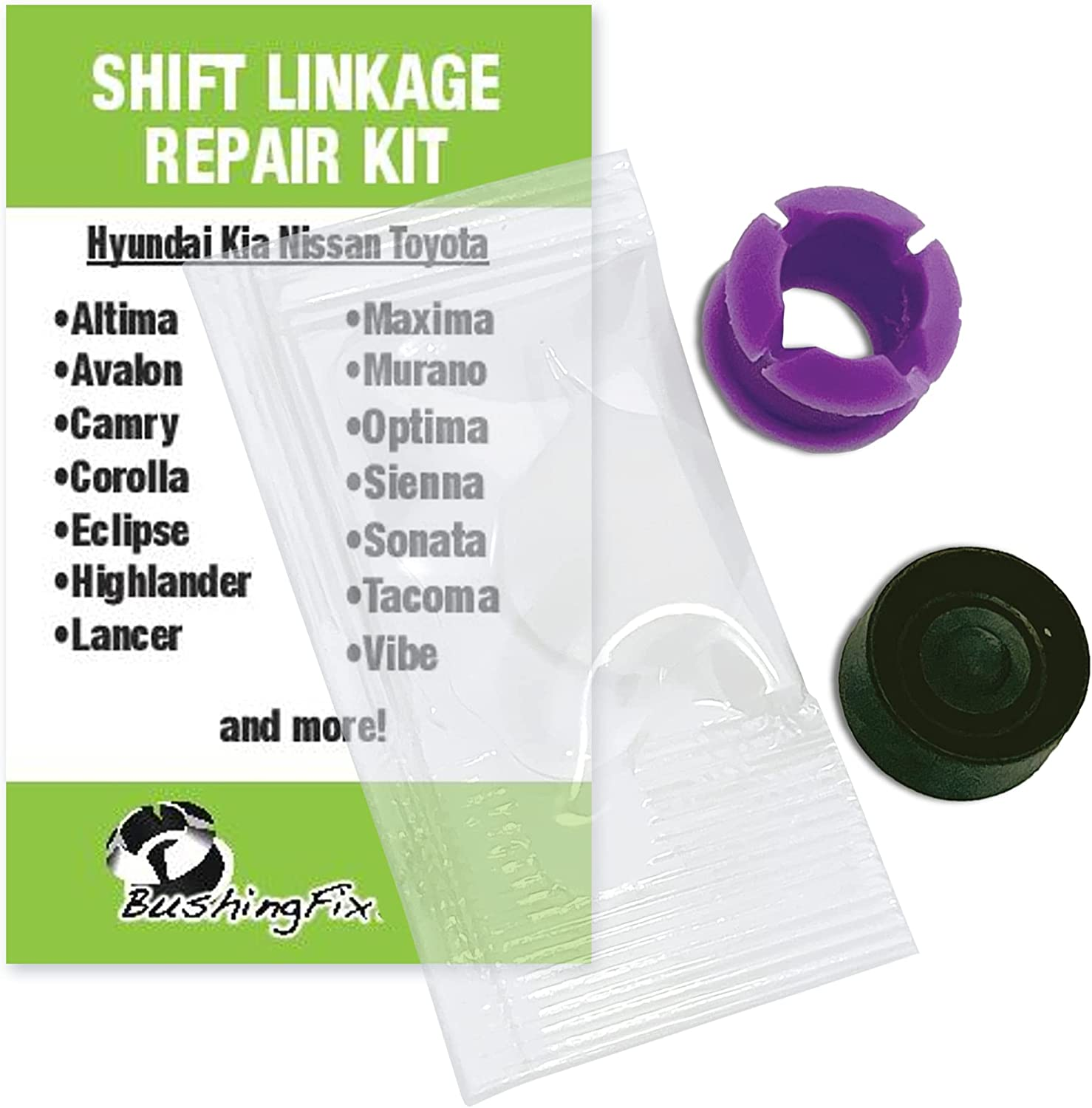 Bushingfix Bp1Kit - Automatic Transmission Shift Cable Bushing Repair Kit, Replacement Shifter Cable Bushing, Quality Transmission Repair Kit, Compatible with Nissan, Toyota, Hyundai, and Other Brands