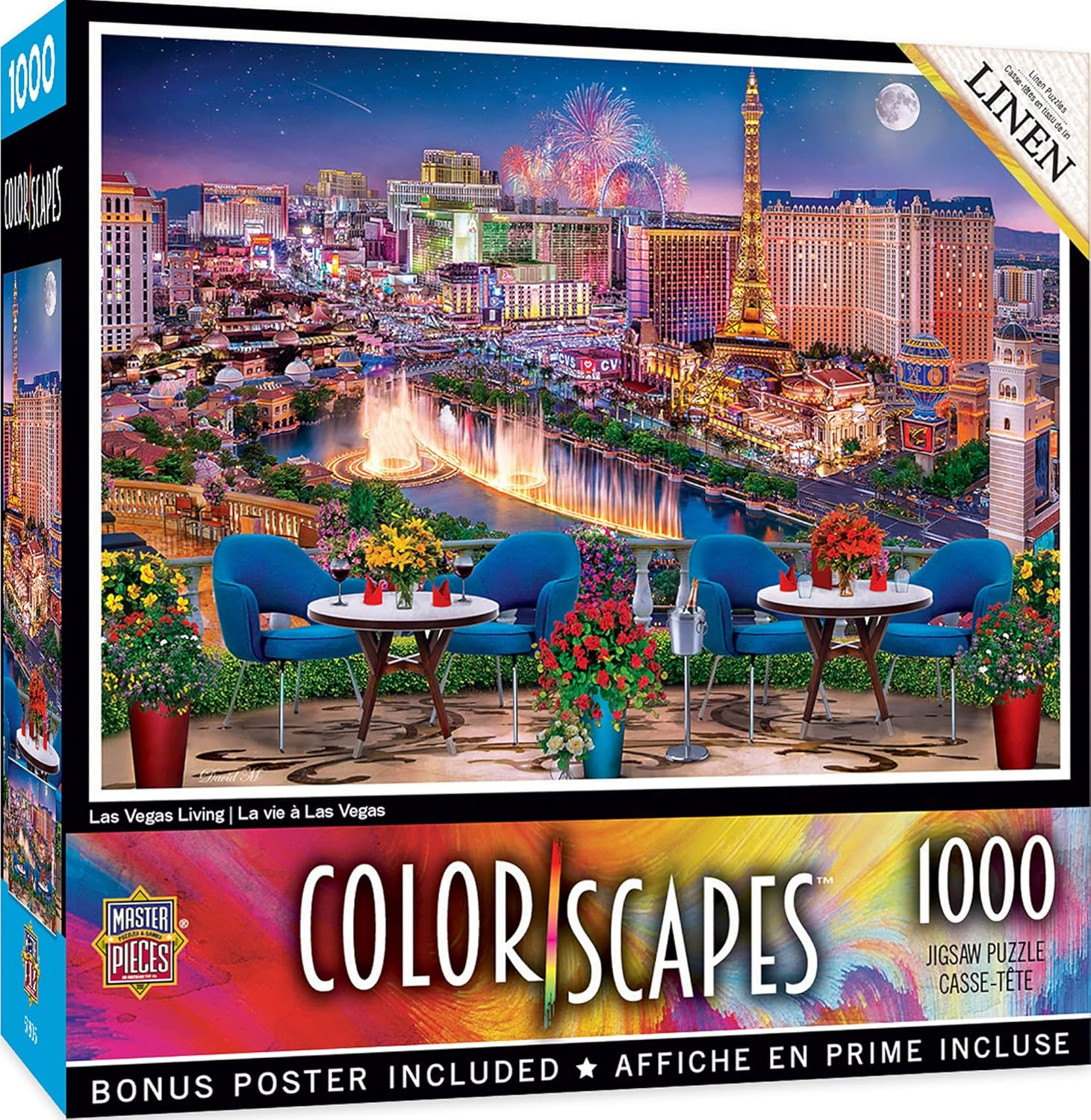 1000 Piece Jigsaw Puzzle for Adults, Family, or Youth - Las Vegas Living - 19.25