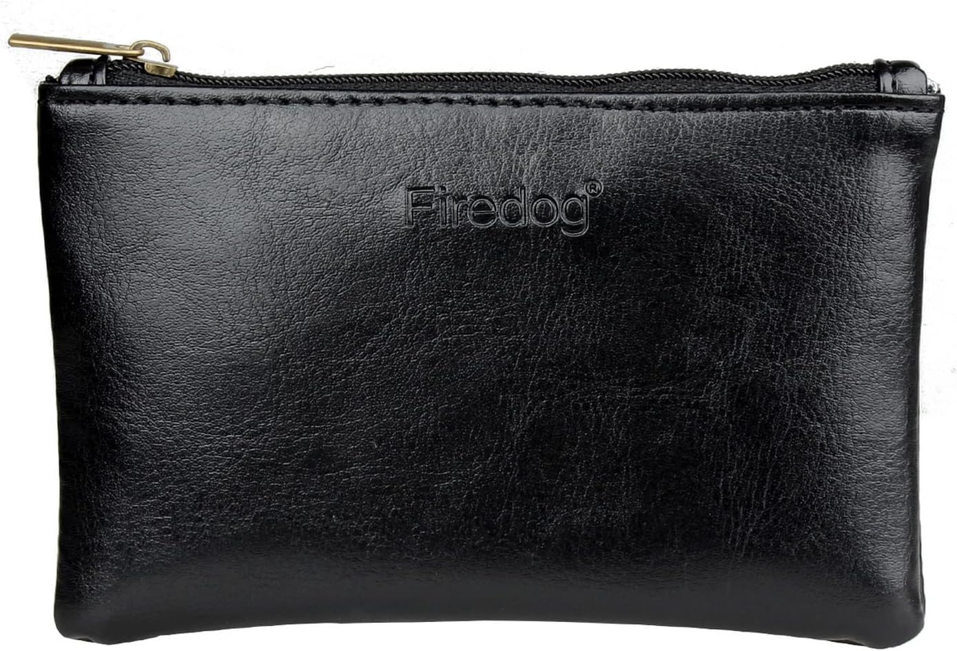 Tobacco Pouch Bag Pipe Case Rolling Storage Carrying Travel Vintage Holder Rollup Free Ciggerate Smoking Tobacco Pouch Leather Zipper Black Regular Size