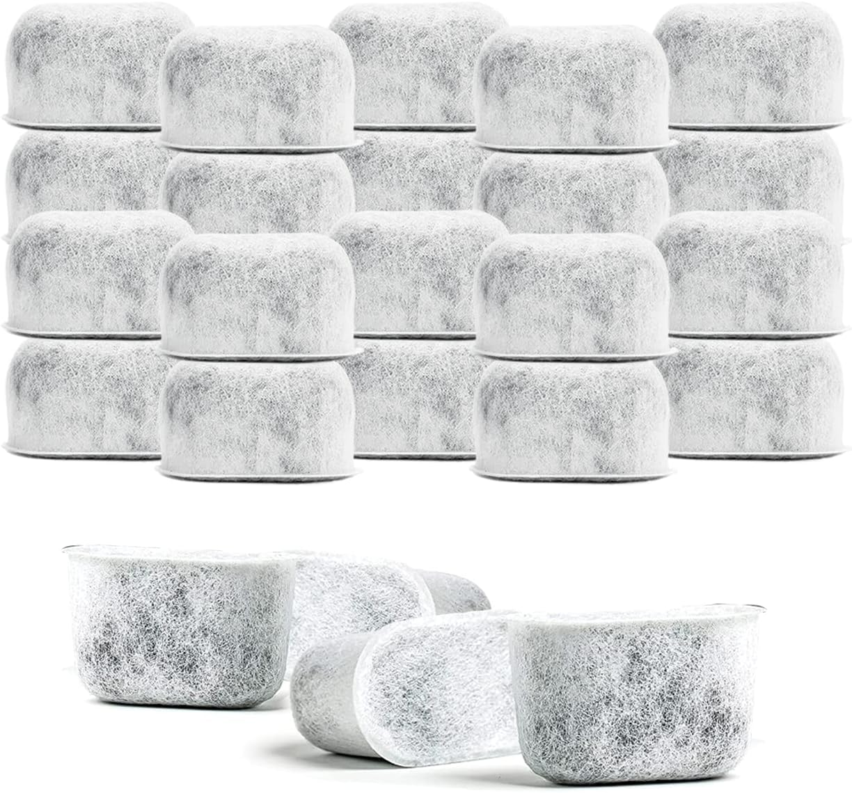 Breville 24-Pack Replacement Charcoal Water Filters - Premium Activated Charcoal Filters For Coffee Makers and Espresso Machines
