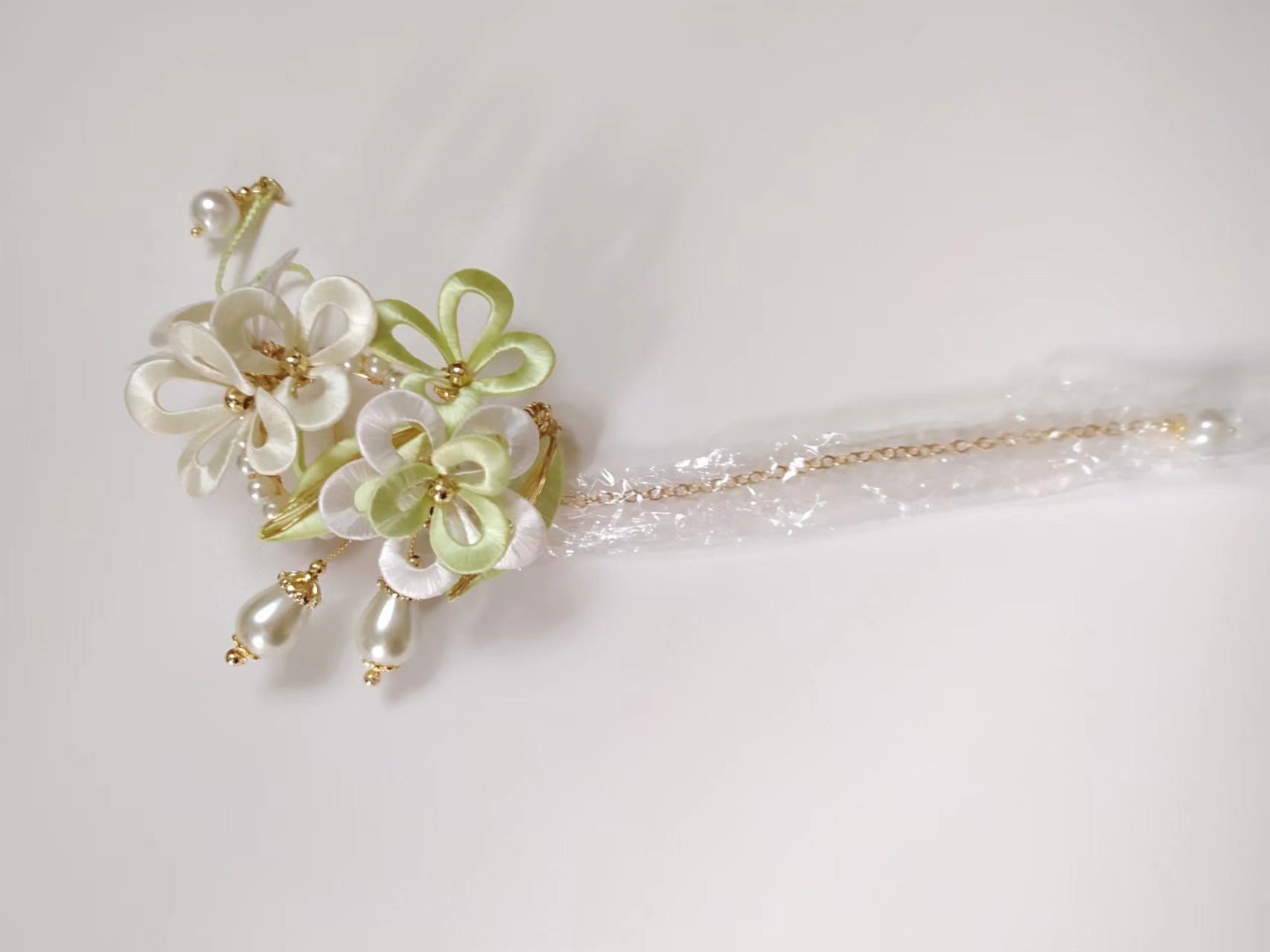 非傳統花飾髮夾成品