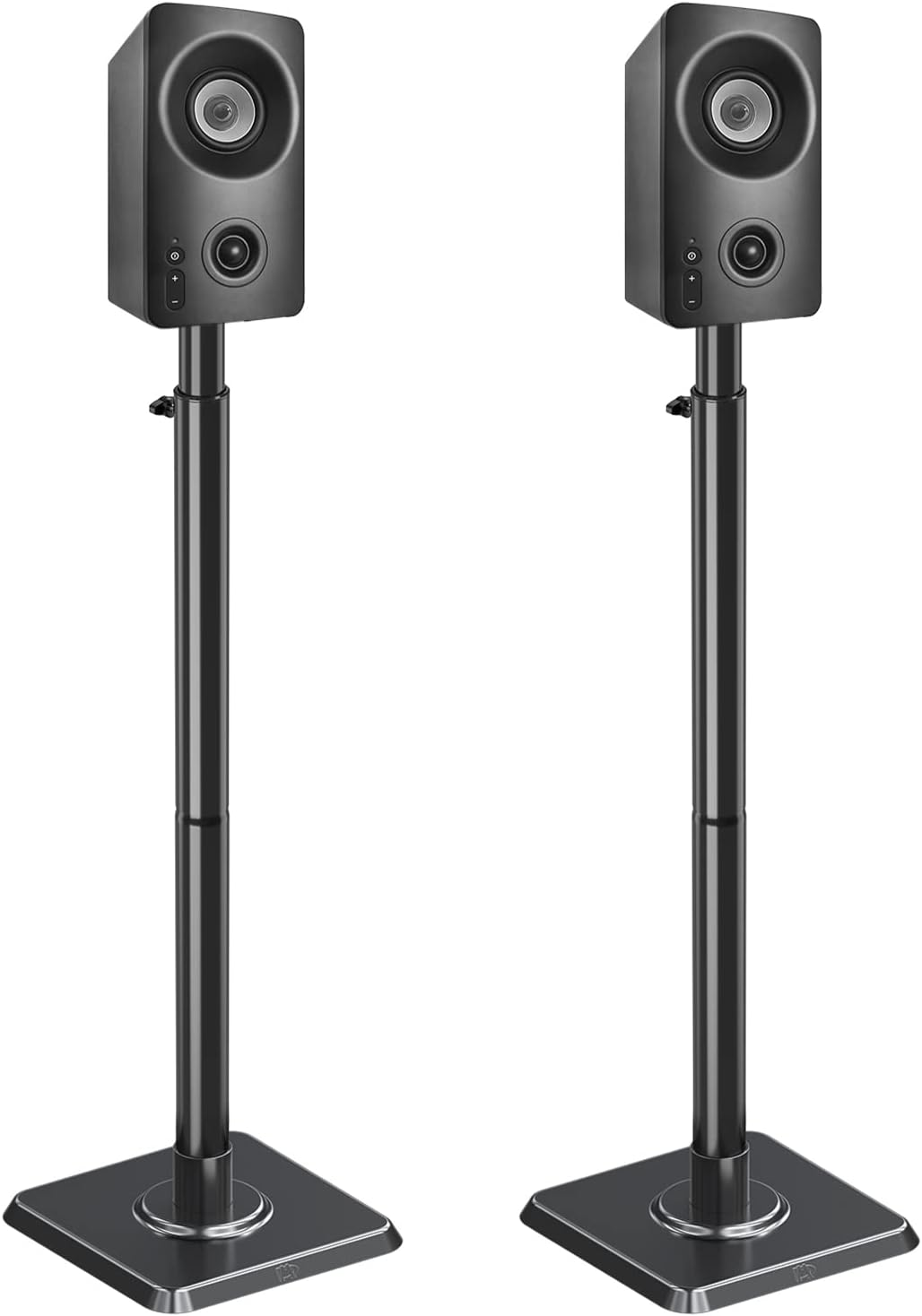 Mounting Dream Speaker Stands - Height Adjustable Speaker Stand for Vizio, Polk, JBL, Sony, Speaker Stands Pair with Wire Management (Holds up To11Lbs per Stand)
