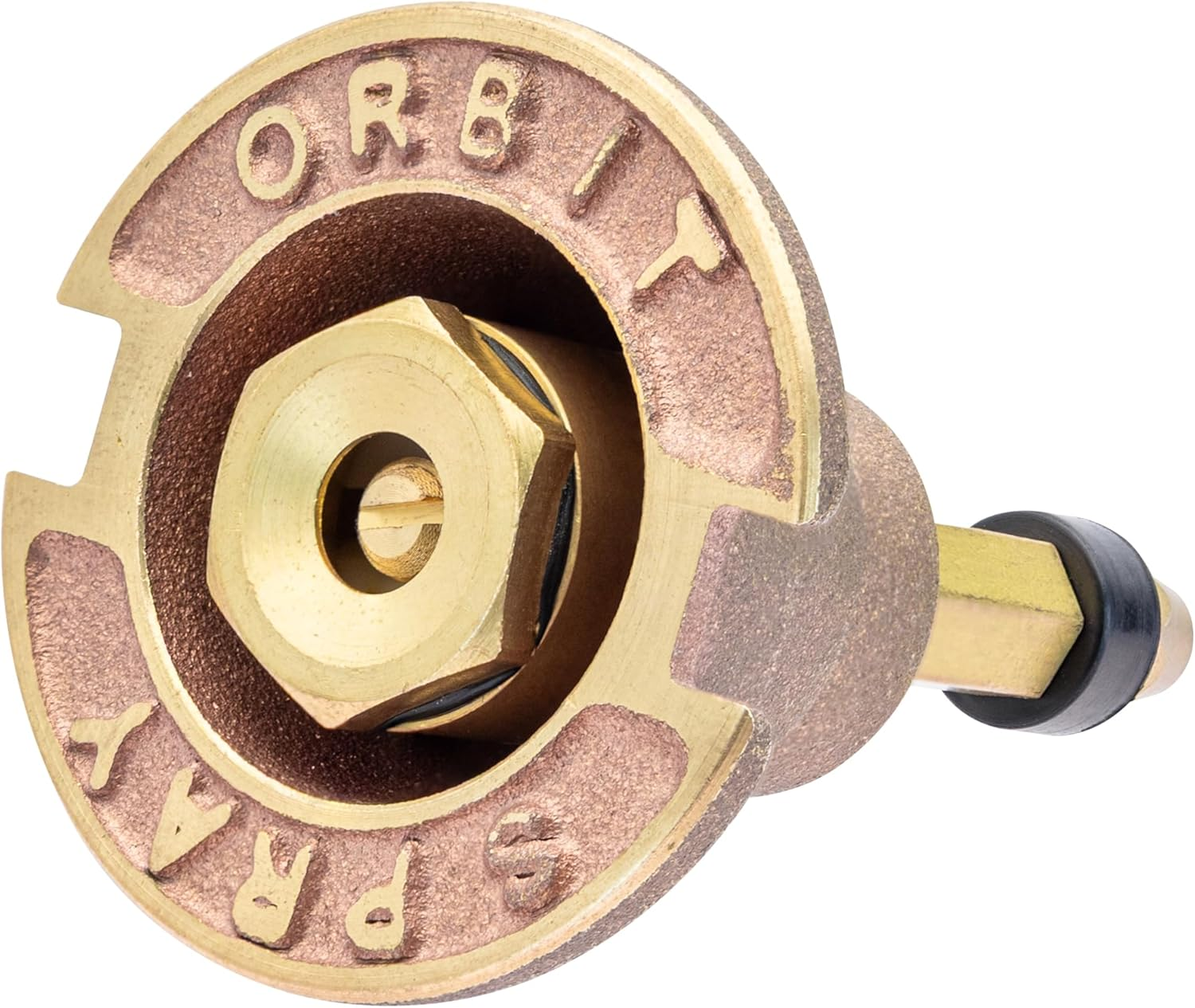 54070 Brass Pop-Up Flush Head Sprinkler with Full Pattern Spray Nozzle