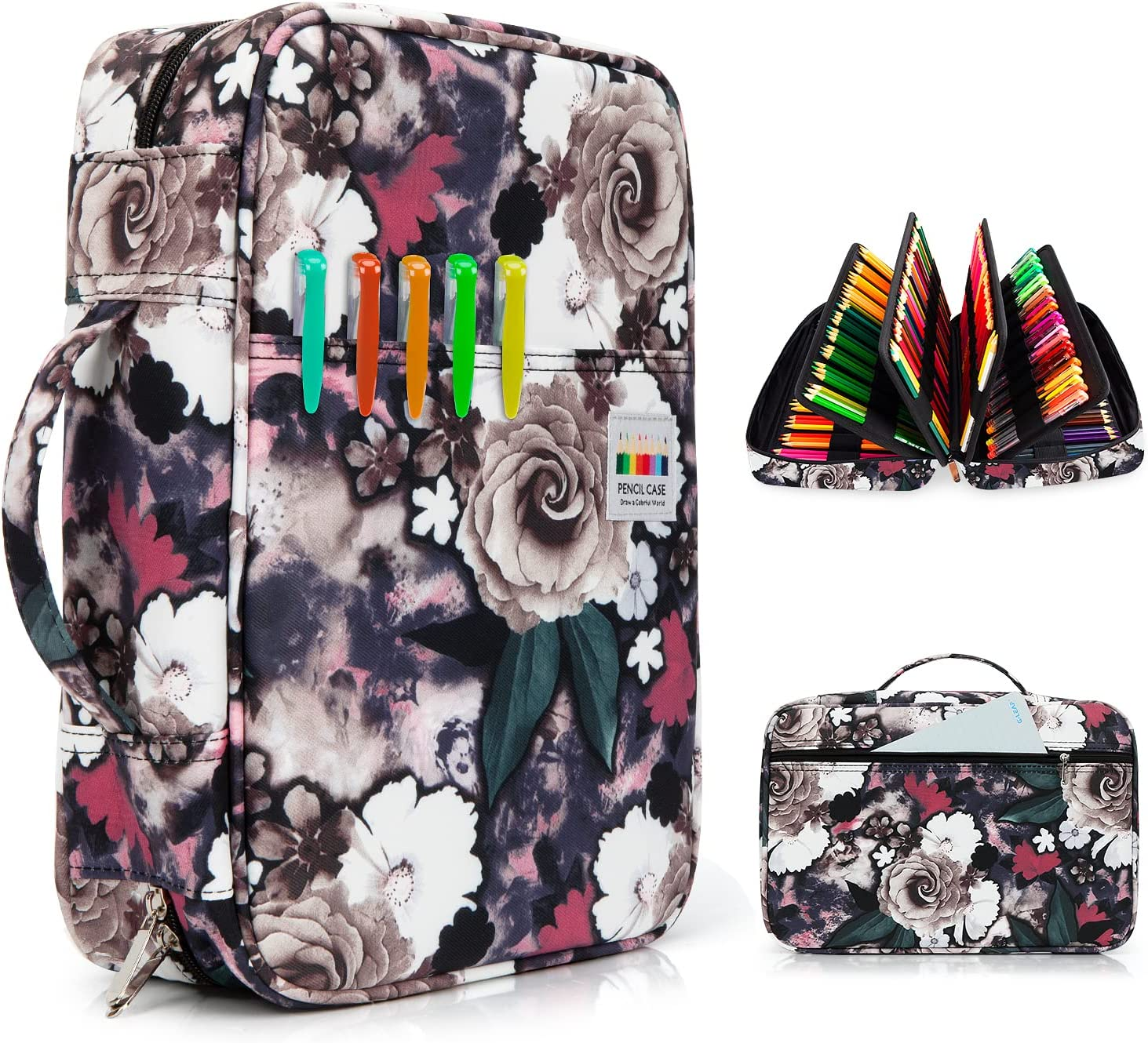 300 Slots Pencil Case Colored Pencil Case Organizer with Handy Wrap & Zipper,... - Picture 21 of 21
