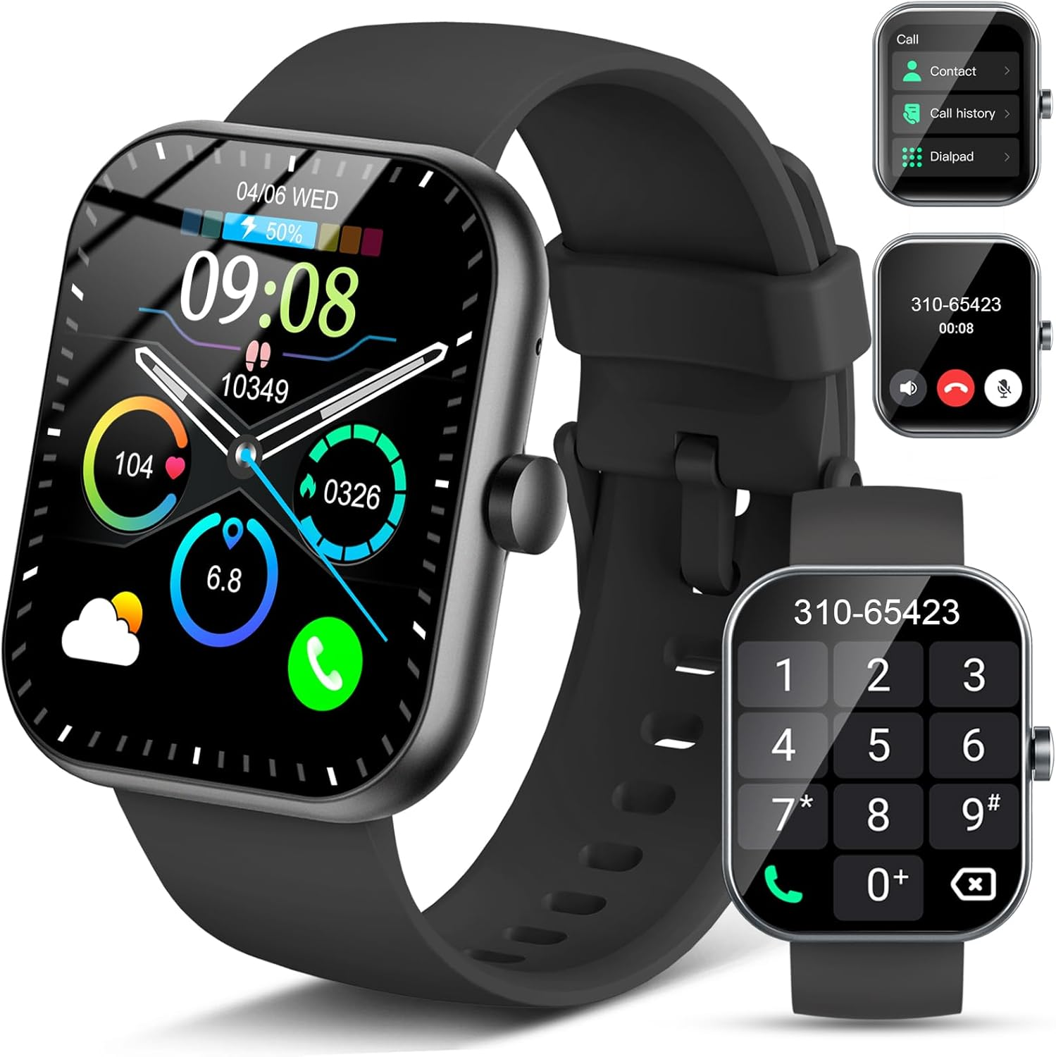 Smart Watch(Answer/Make Call), 1.96