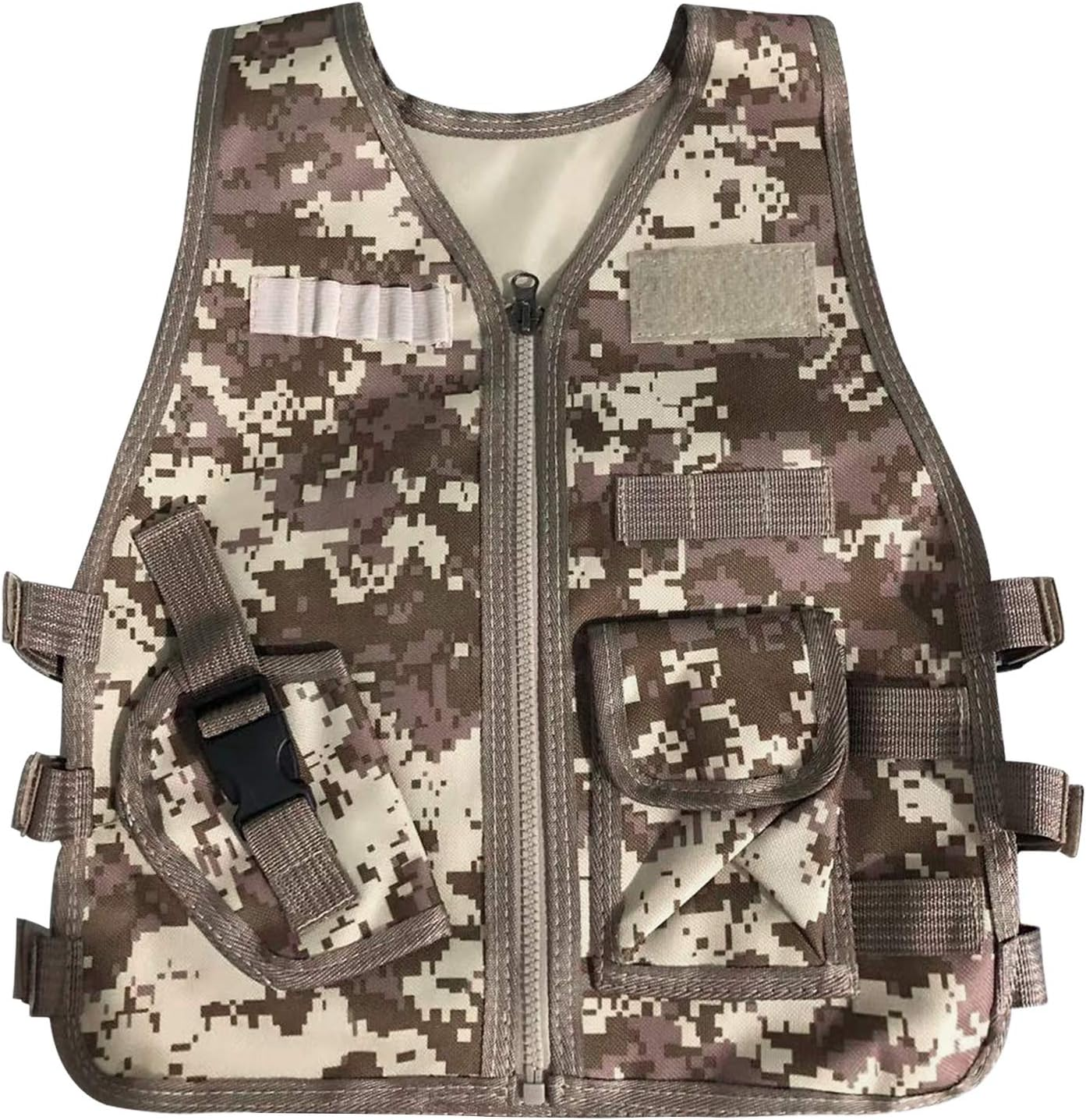 JOKHOO Kids Army Camouflage Outdoor Combat Vest - Picture 2 of 13