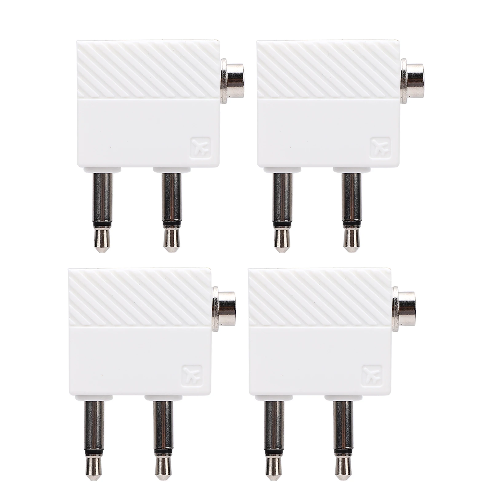 Airplane Headphone Adapter Dual 3.5mm Male to 3.5mm Female Airline Headset Converter for in Flight Entertainment System