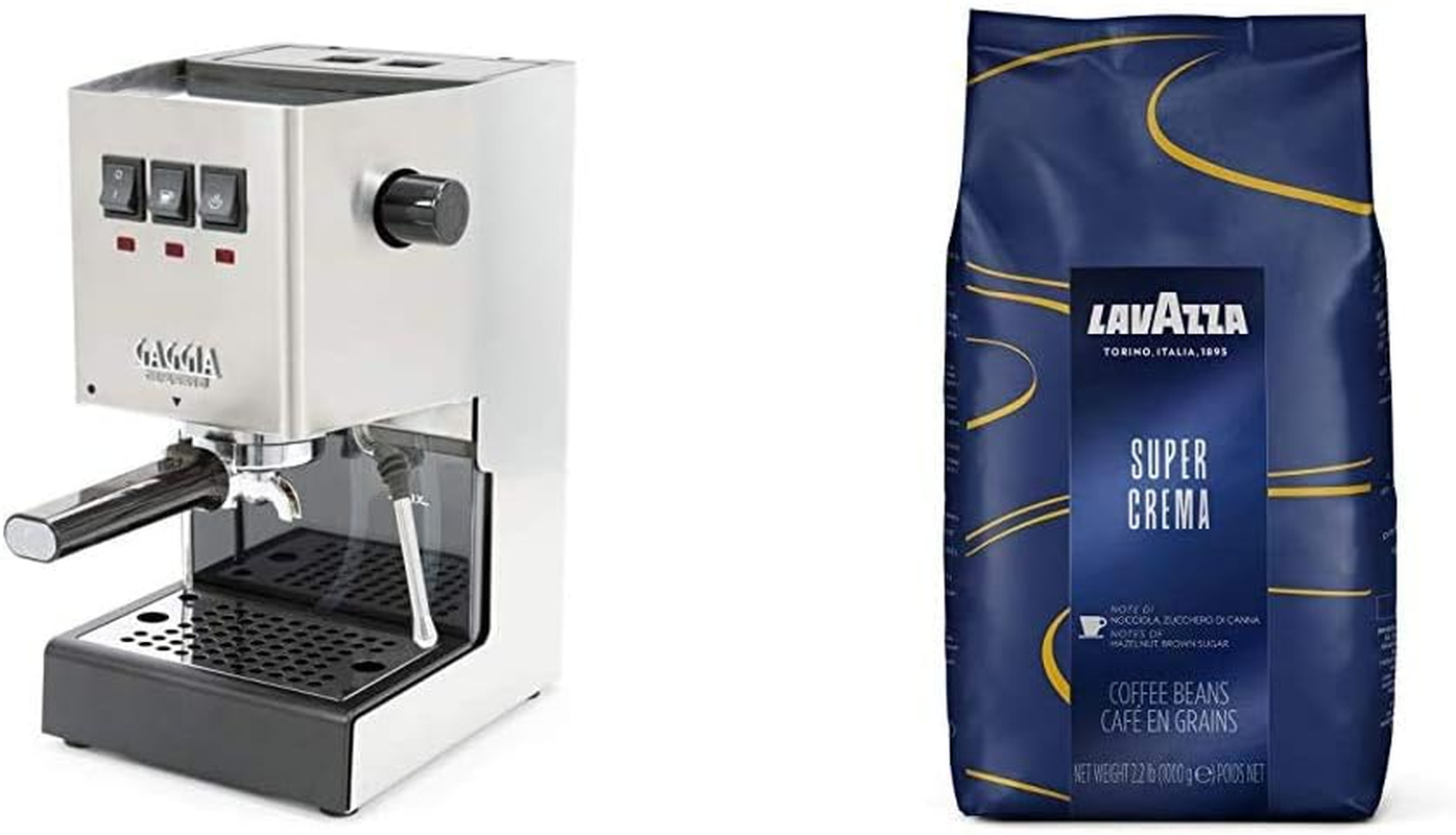 Classic Evo Pro Espresso Machine & Lavazza Super Crema Beans Combo