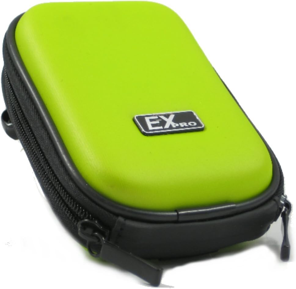 ® Green Hard Clam Shock Proof Digital Camera Case Bag CR299I for Vivitar Vivicam 5015, 5018, 5020, 5024, 5399, 7690, 8018, 8025, 8225, 8324, DVR510, T234, T328, X024, X327, X329 & More.