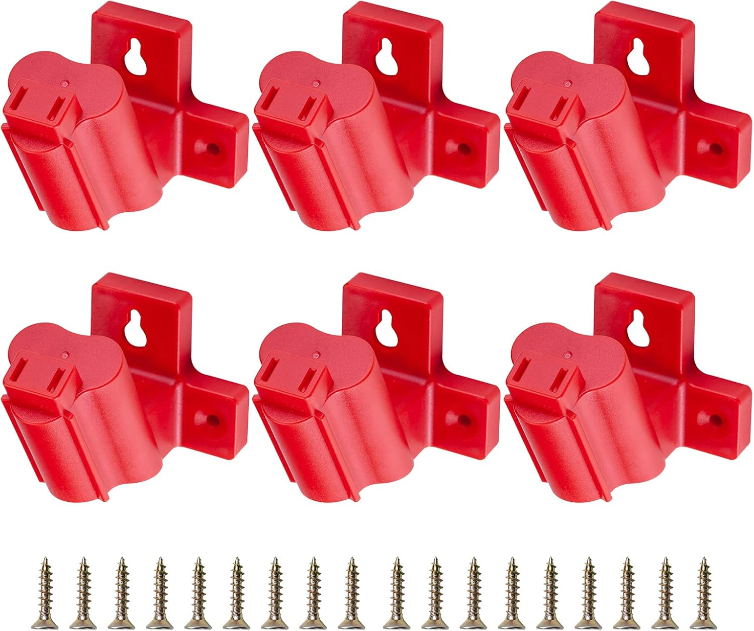 Tool Holder Mount Compatible for Milwaukee M12 12V Drill Tool Hanger Power Tool Storage 4 Packs & 6 Packs