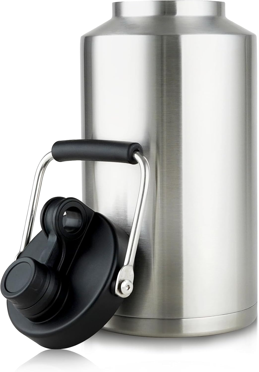 1 Gallon Water Jug Bottle Insulated, 128 Oz Stainless Steel Water Bottle Wide Mouth Double Vacuum Dishwasher Safe BPA Free for Hot & Cold Drinks