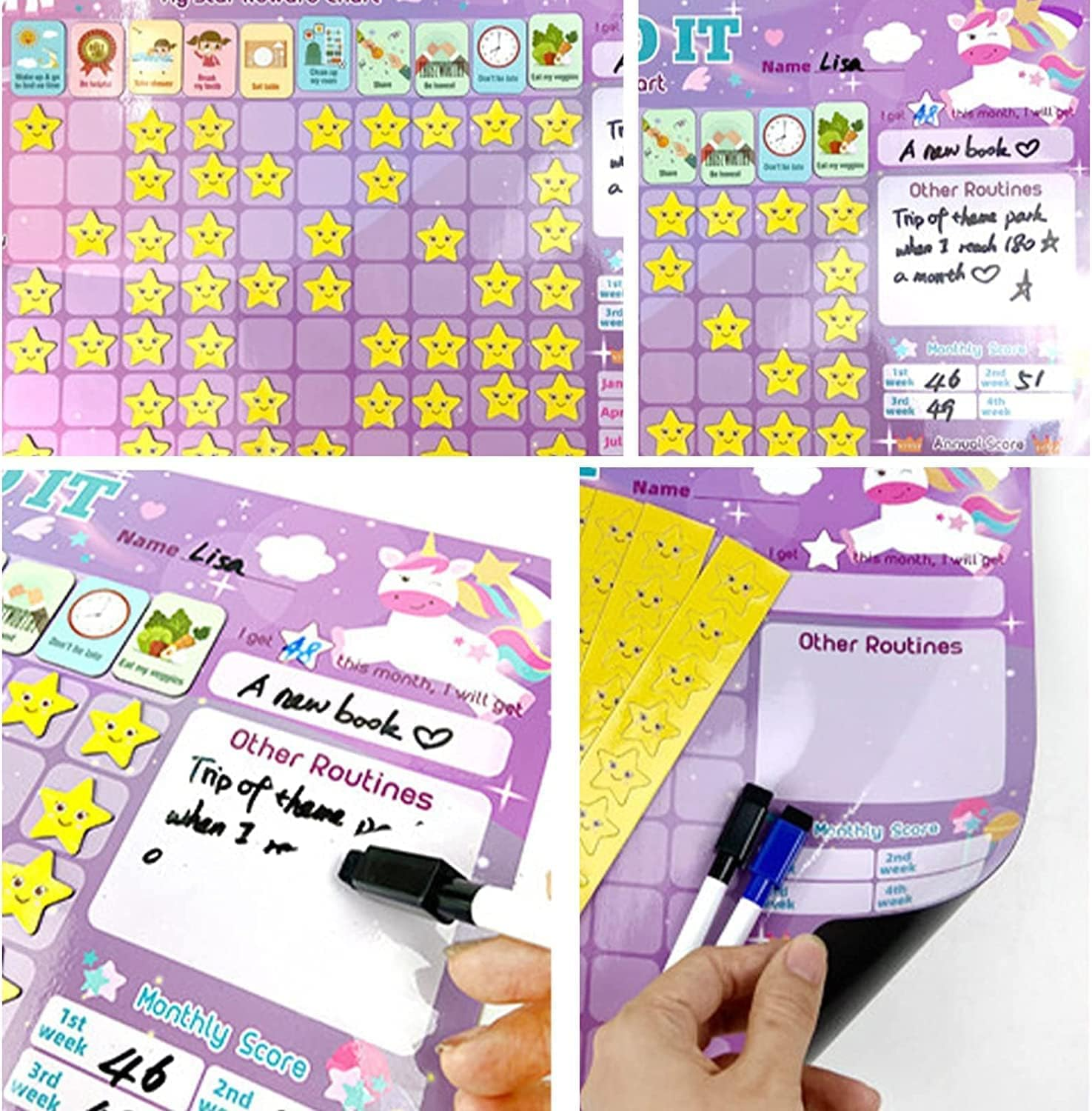 Magnetic Reward Chart/Good Behaviour/Responsibility/Housework Reward/Obvious ... - Picture 5 of 13
