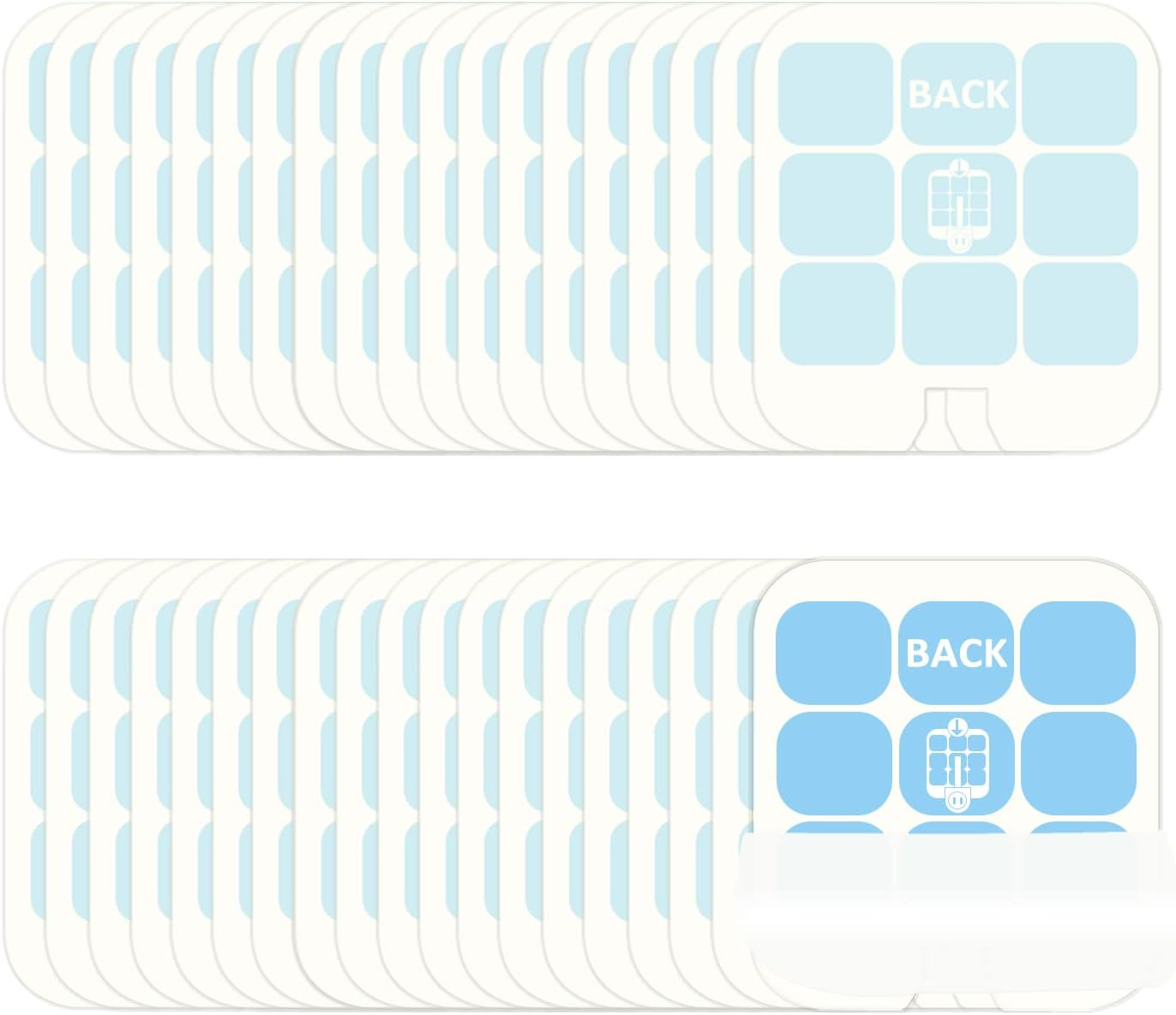 40 Pack Refill Glue Cards Compatible with Safer Home SH502 and Dynatrap DT3005W Dot Indoor Fly Trap Plug-In Insect Trap Replacement Sticky Glue Boards