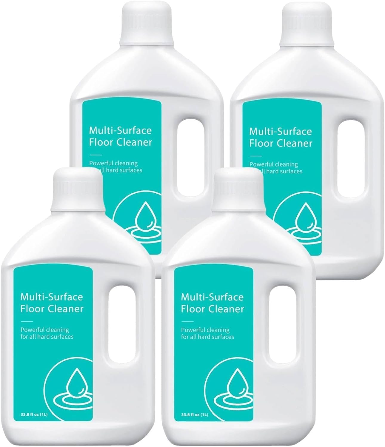 4L (4 Bottle) Multi-Surface Floor Cleaner Solution, Compatible with Dreame Series X50 Ultra/X40 Ultra/L40 Ultra/L10S Ultra/L20 Ultra/L30 Ultra/D10 plus Robot Vacuum Floor Cleaner Liquid Refill