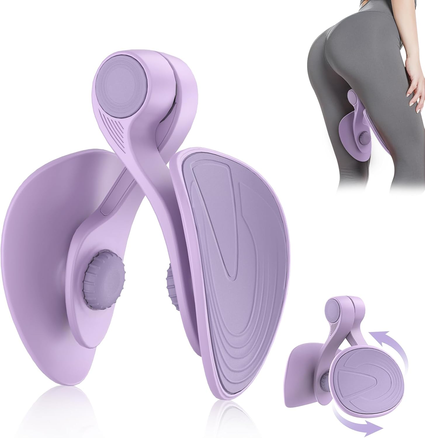 Thigh Master Hip Trainer Kegel Exerciser, Pelvic Floor Trainer for Postpartum Rehabilitation, Inner Thigh Trimmer, Toner Workout