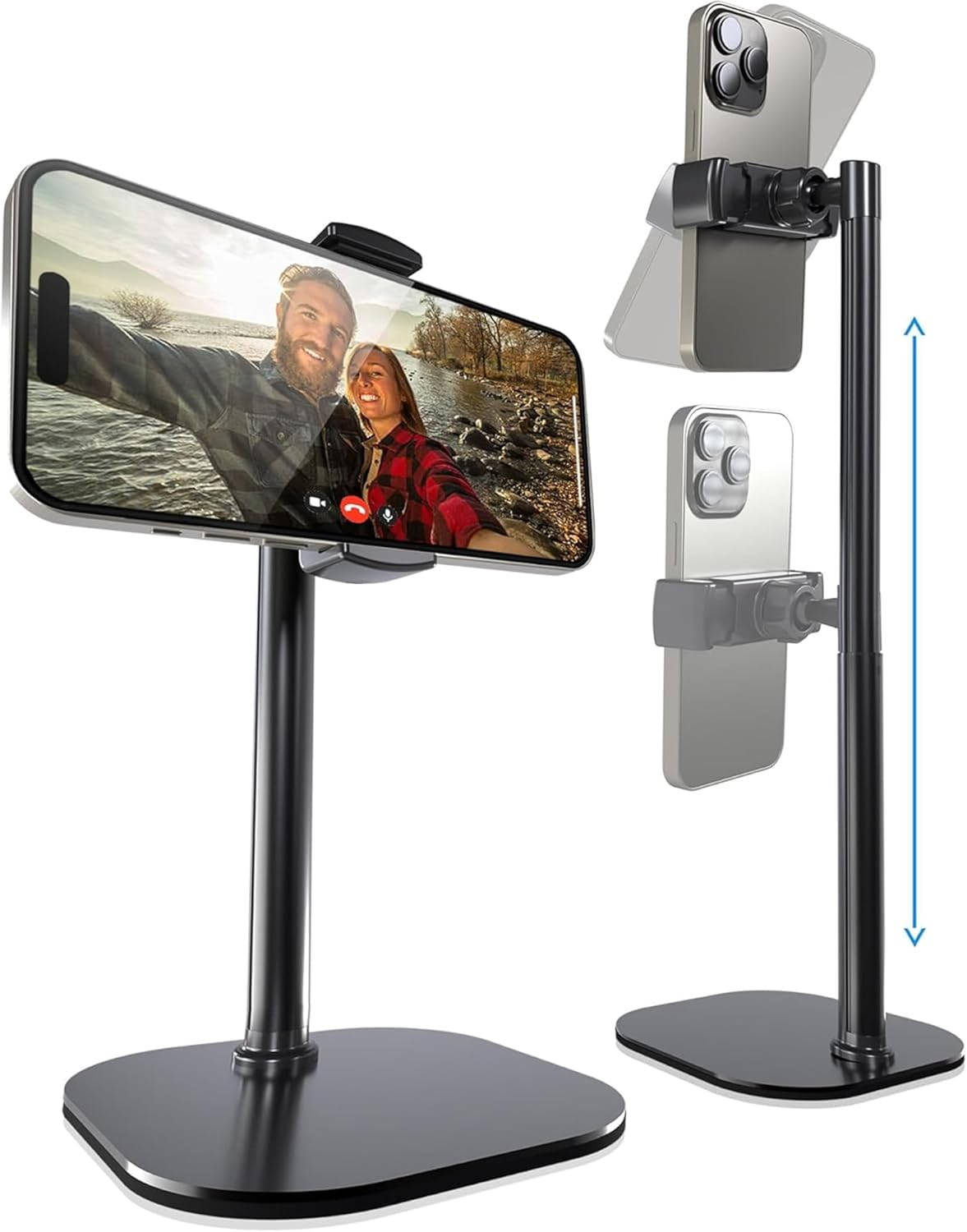 ChatStand, Height Adjustable Cell Phone Stand for Desk | Cell Phone Holder Stand Office Home, Desk Phone Stand for Recording, iPhone Stand Desk Accessories Women, iPhone Holder