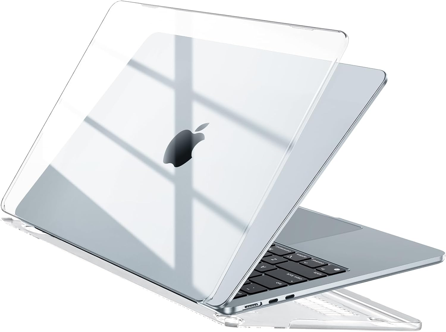 Case Compatible with MacBook Air 13 inch Case for 2025-2022 M4 M3 M2 Chip Model A3240 A3113 A2681, Protective Plastic Hard Cover Shell for MacBook Air 13.6 inch Laptop - Crystal Clear