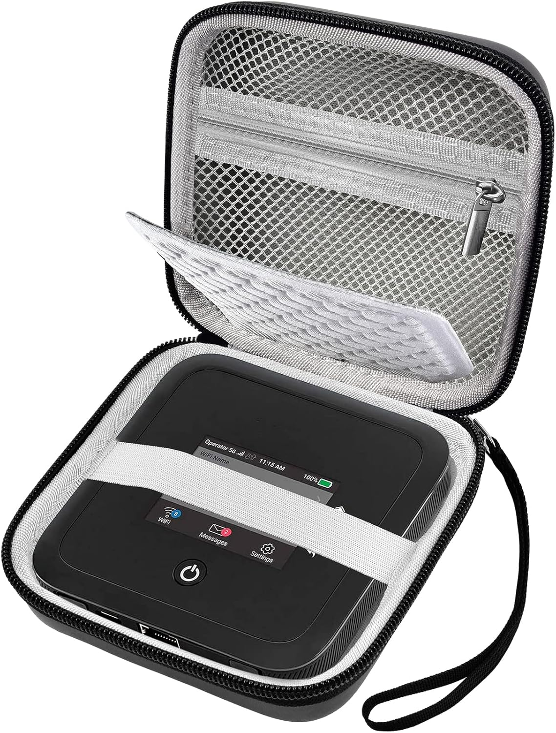 Hard Travel Router Case for NETGEAR Nighthawk M7 M5 M6 Pro 5G Mobile Hotspot with Wifi 6 (MR5200, MR5100)/ M1 Mobile Hotspot 4G LTE Router MR1100 (Box Only)
