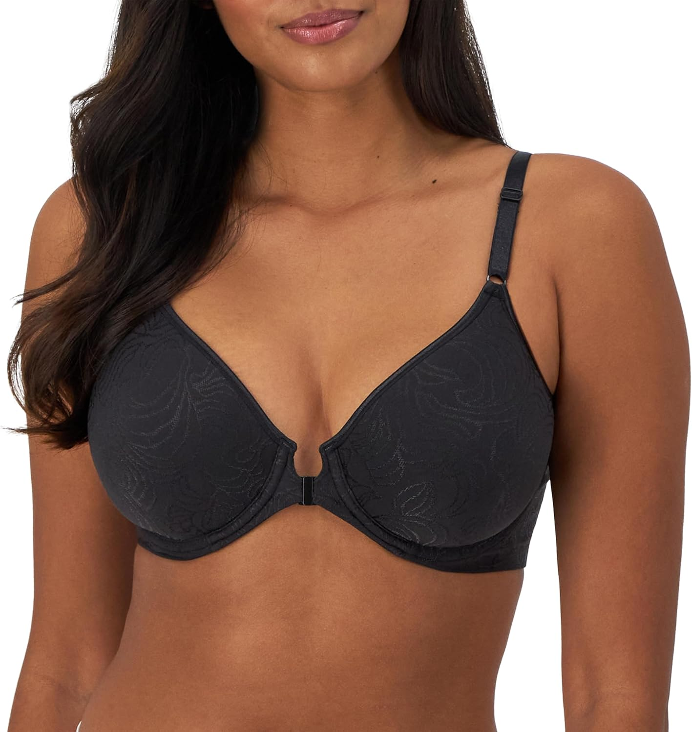 Women'S Underwire Shaping Bra, Comfort Revolution T-Shirt Bra, Front-Close Bra