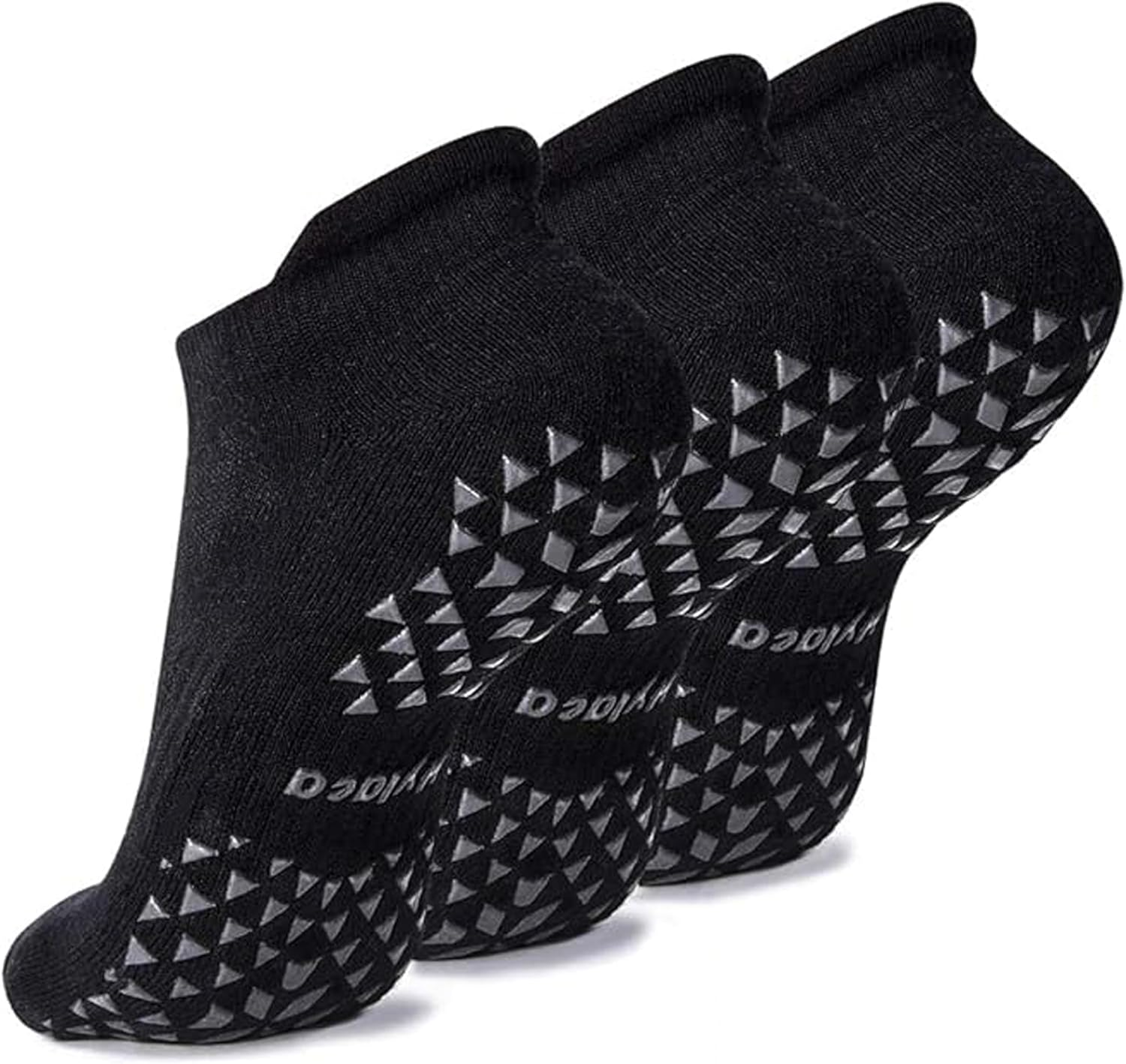 Unisex Non Slip Socks with Grip for Yoga, Hospital, Pilates, Barre | Ankle, Cushioned