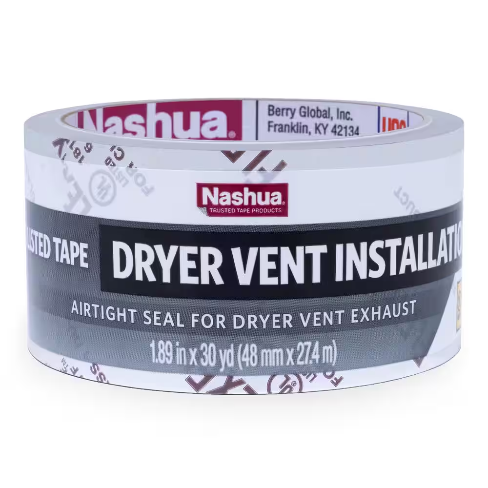 1.89 In. X 30 Yd. Dryer Vent Installation Air Duct Accessory Duct Tape