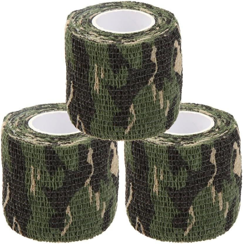 Camouflage Tape Wrap 5CM x 4.5M Camo Form (Pack of 3) (Camouflage1)