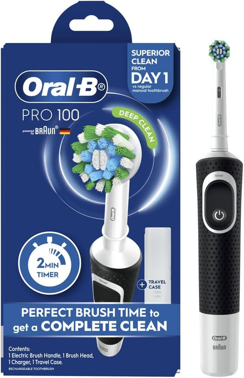 Oral-B Pro 100 Deep Clean Electric Toothbrush, Black - Picture 2 of 17
