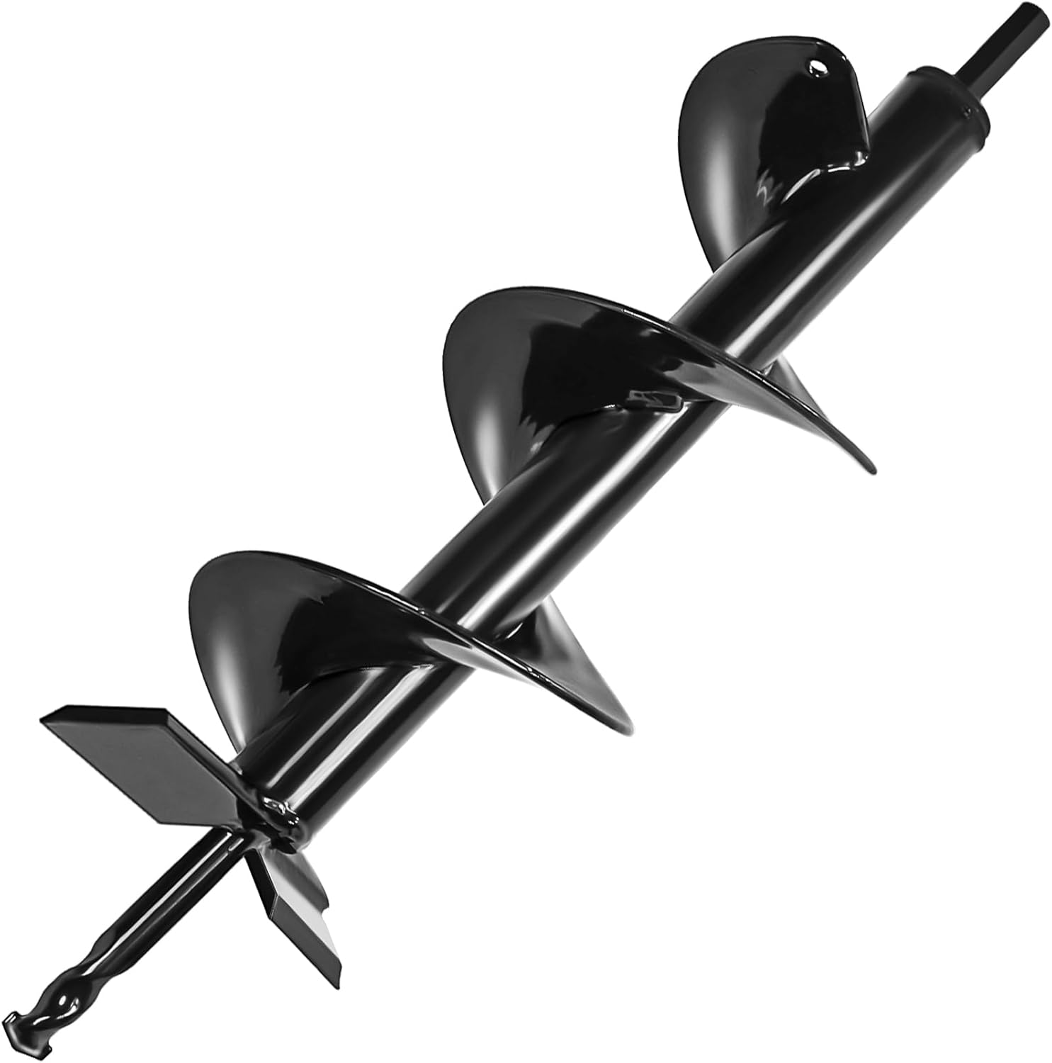 4X16 Upgraded Auger Drill Bit for Planting,Garden Auger with Double Sharp Thickended Blades,Ice Drill Auger,Spiral Drill Bit for Planting-Post Hole Digger for 3/8
