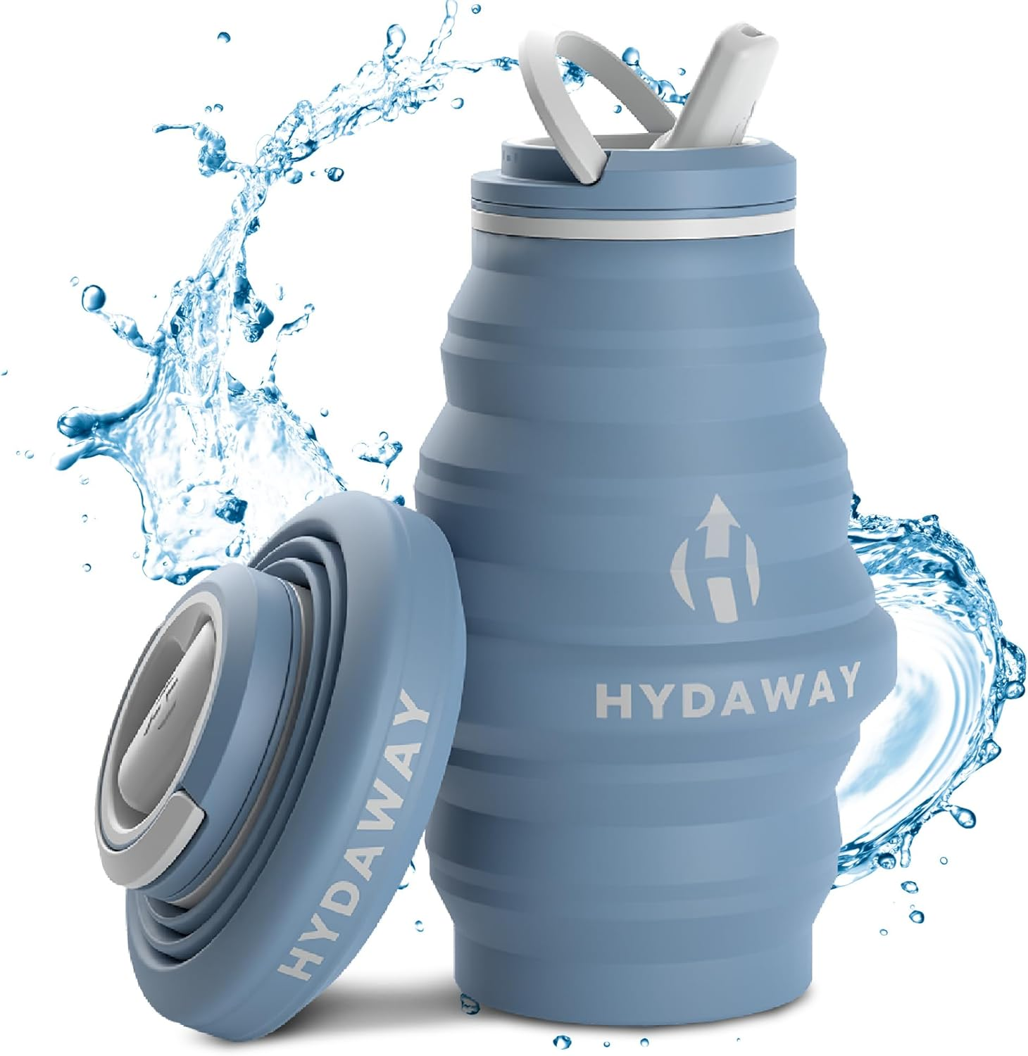 HYDAWAY Collapsible Water Bottle - 17oz I Reusable Water Bottles with Flip To... - Picture 12 of 17